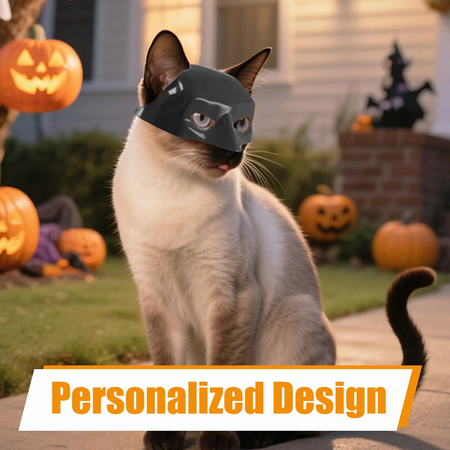 Masque De Chauve-Souris pour Chats, Chapeau Cosplay, Décoration Halloween, Accessoire Déguisement B-atman