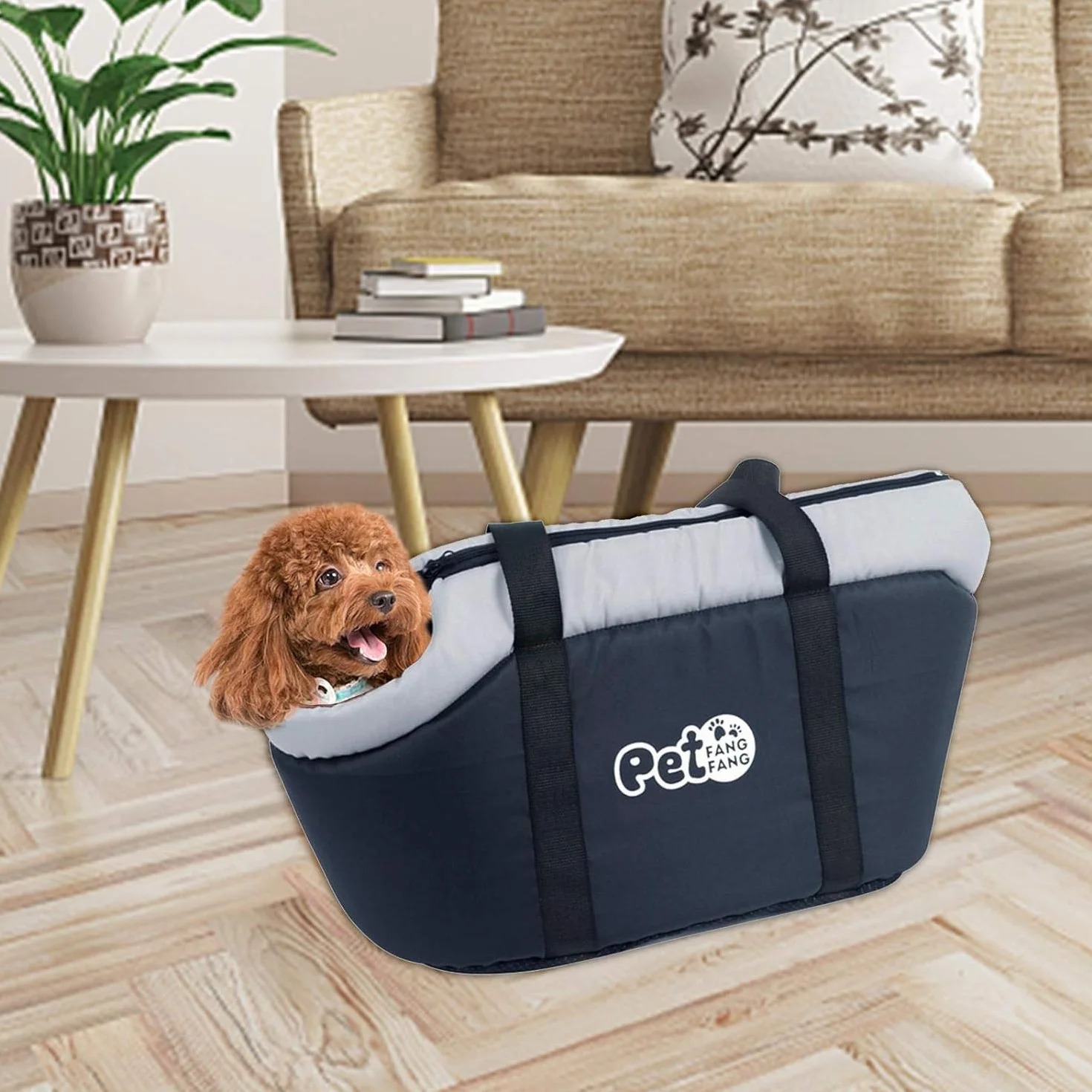 Sac de Transport Mains Libres Pliable pour Animal de Compagnie, pour Animal Domestique,en Maille Respirante, pour Petits Chiens et Chats