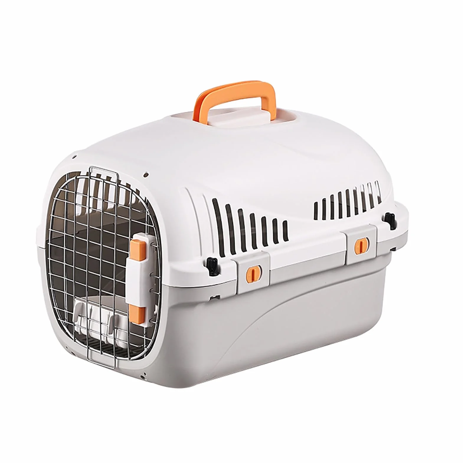 Cage de Transport pour Voiture Approuvée par les Compagnies Aériennes pour Chats et Petits Chiens avec Bol d'Eau et Coussin Blanc