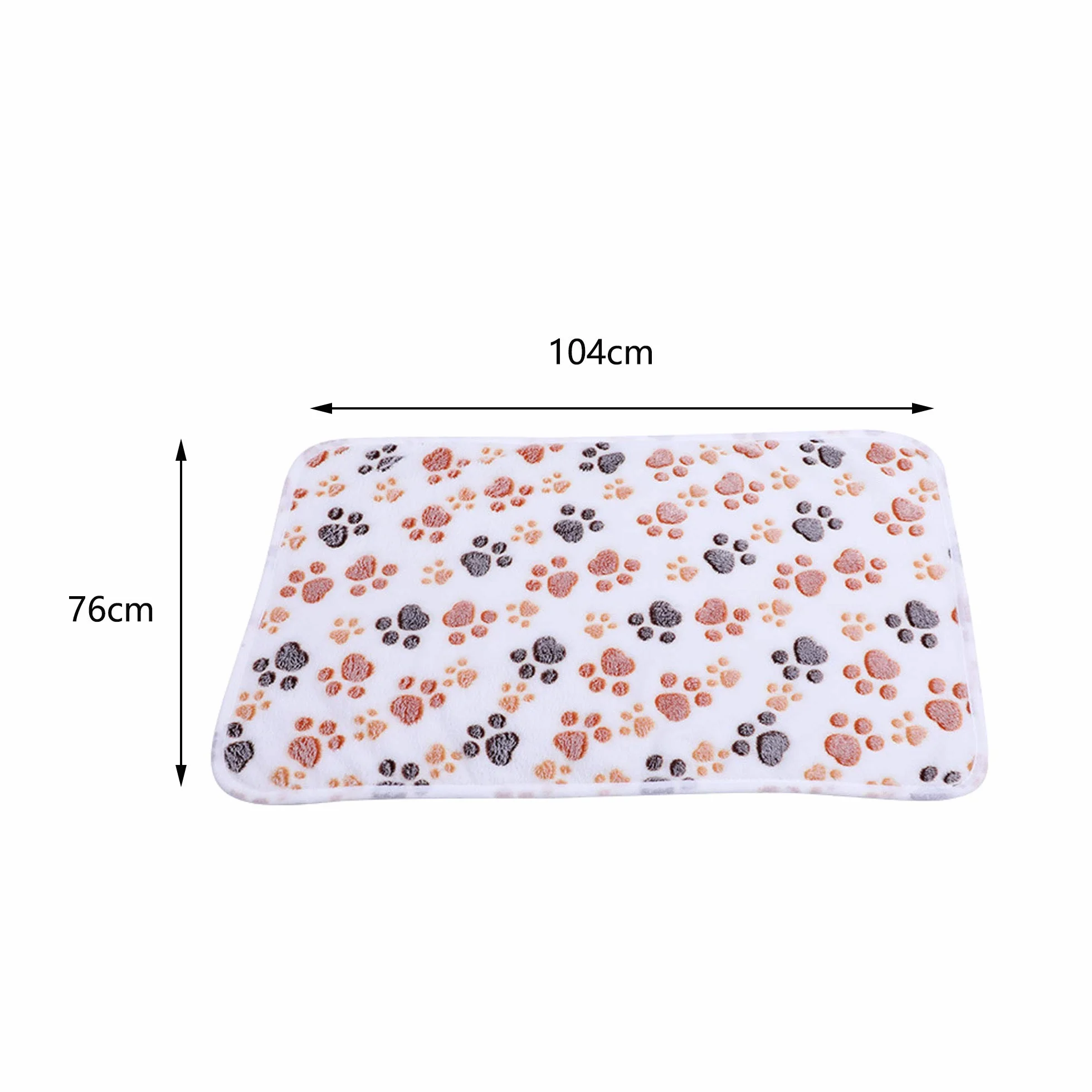 Lot de 3 couvertures en polaire pour animal de compagnie 76 x 104 cm Blanc crème Rose Marron