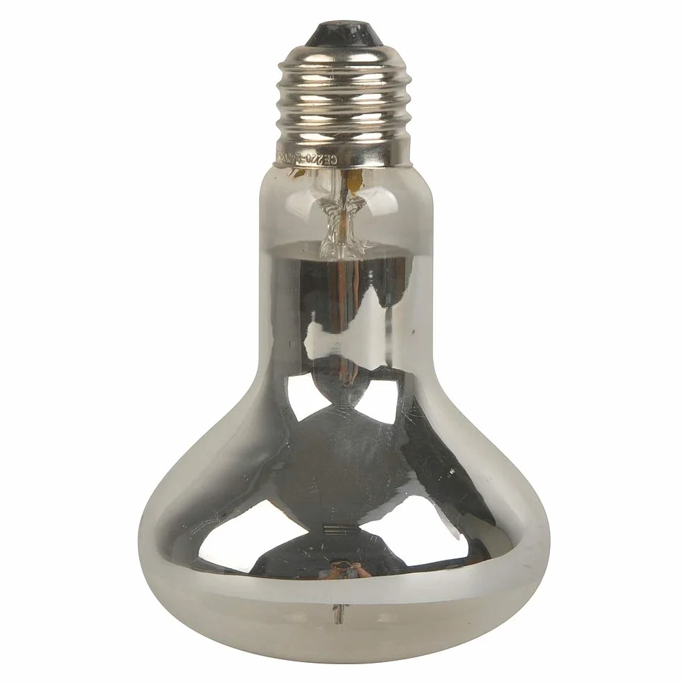 Lucky Herp Ampoule à vapeur de mercure UVA UVB 80W E27 R80 pour reptiles