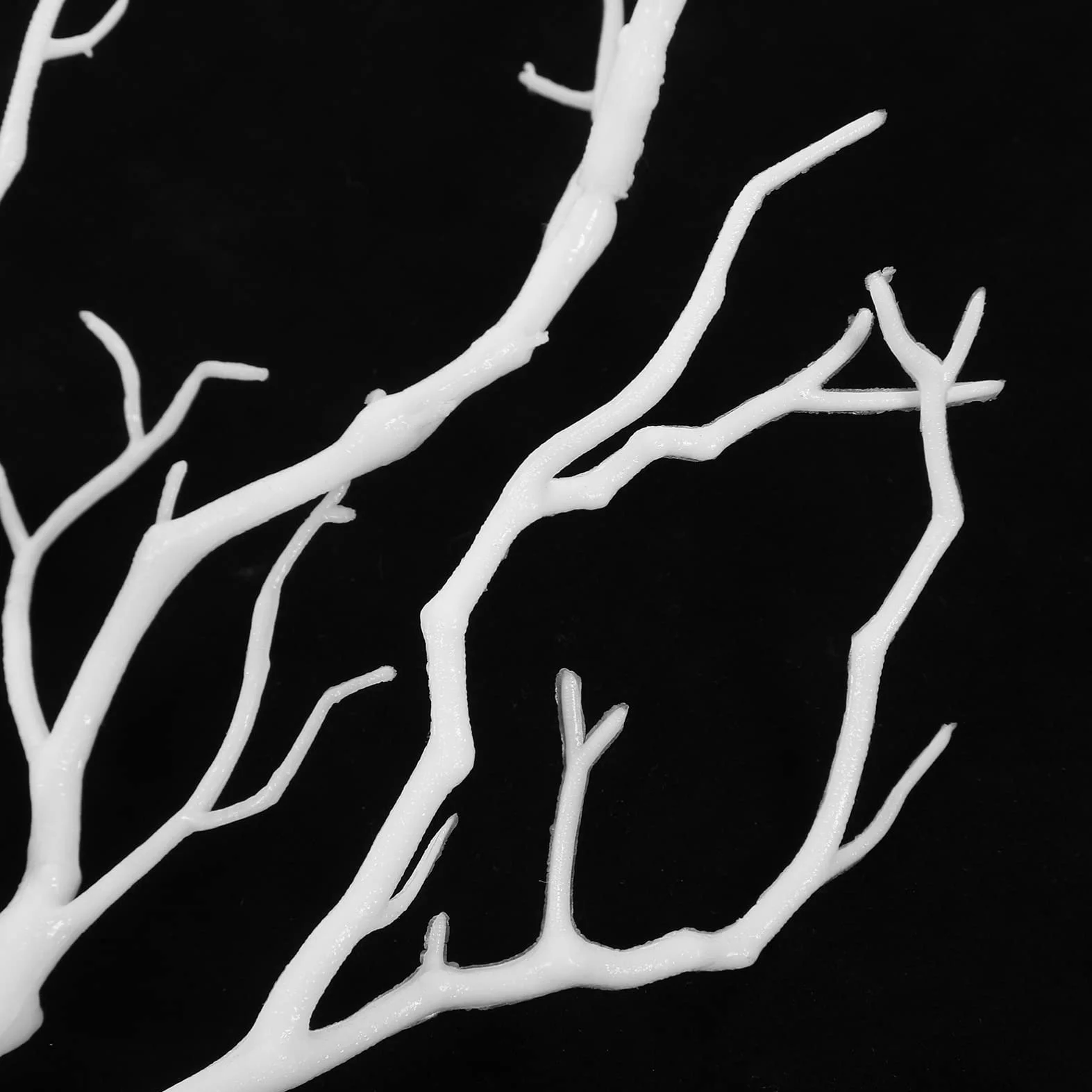 VORCOOL Branches d'arbres séchées artificielles en Plastique Faux Similaire à Vraies Plantes Cornes en Bois pour la décoration Blanc