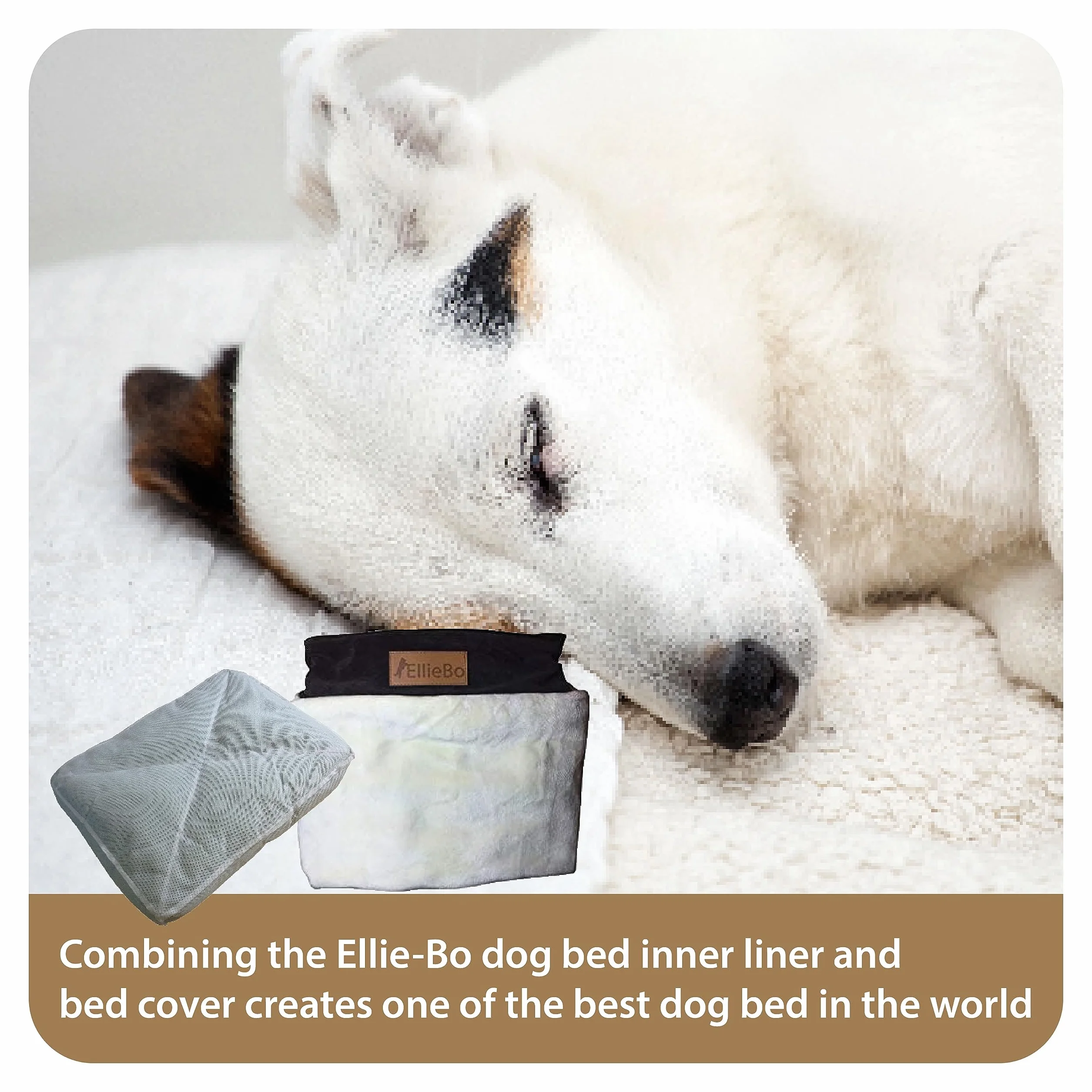 Couverture de lit pour Chien en Velours côtelé avec Dessus en Imitation Fourrure, 87 x 57 cm, Marron/Beige