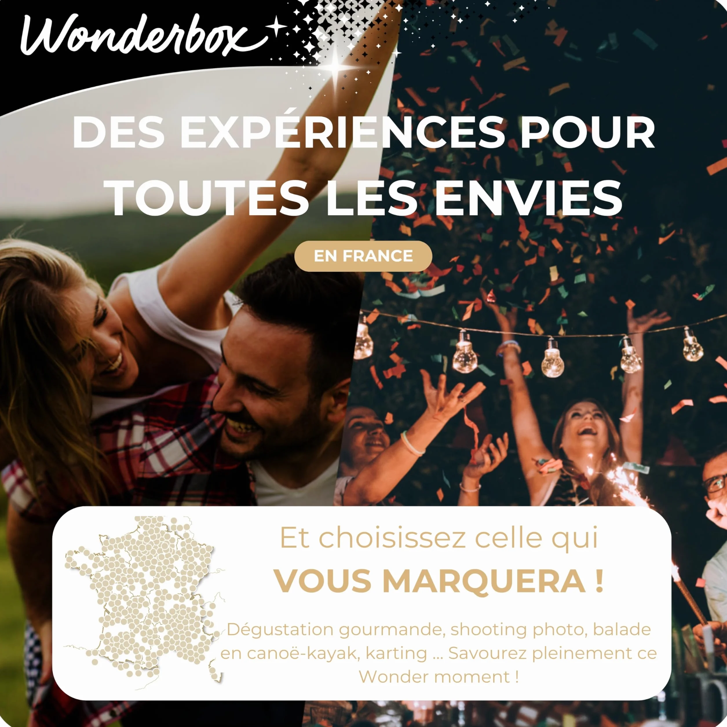 Wonderbox Happy Secret Santa Coffret Cadeau Multi Activités