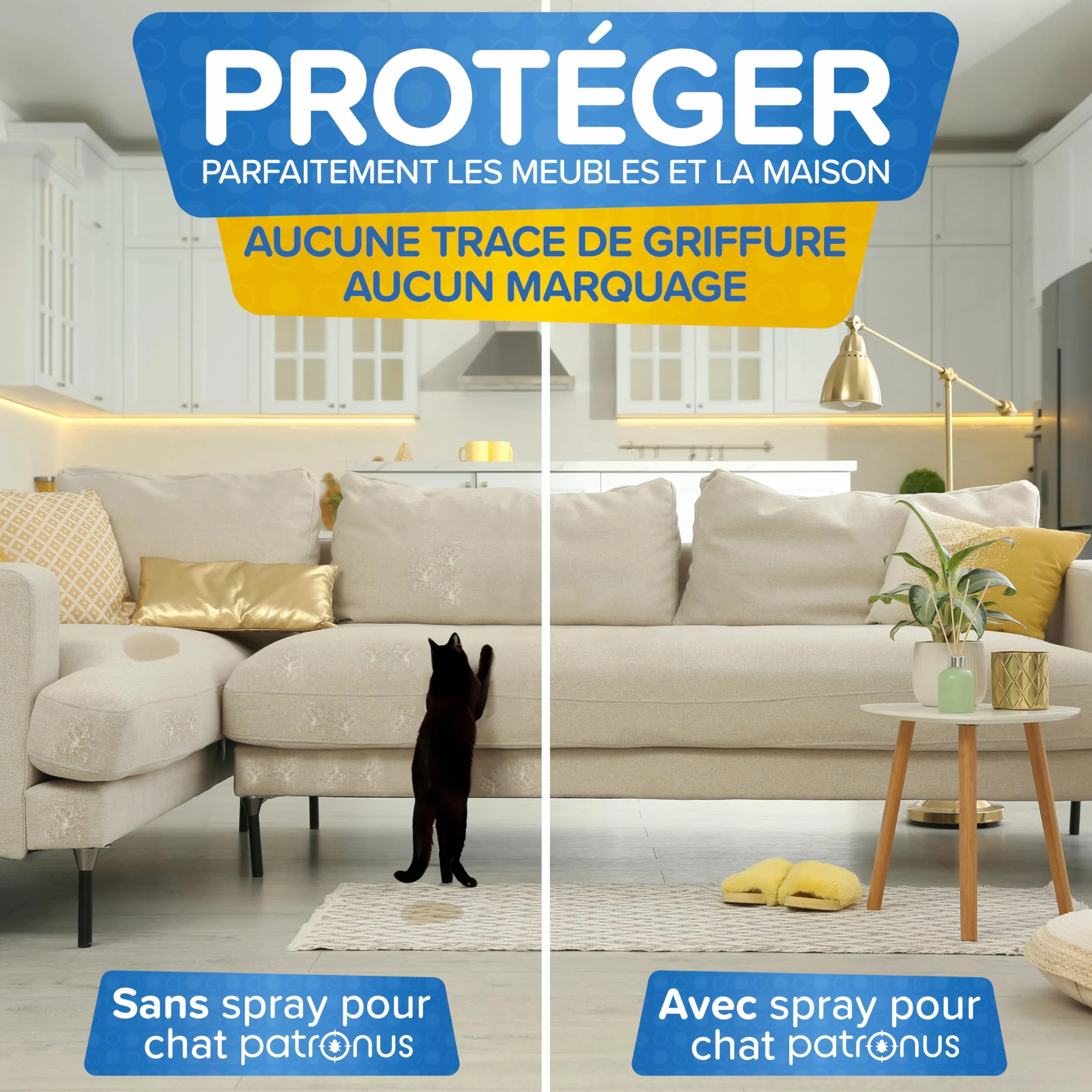 Patronus Marqueur Anti-Urine spécial Chat 500ml - Non Colorant - Dressage & éducation pour Chats