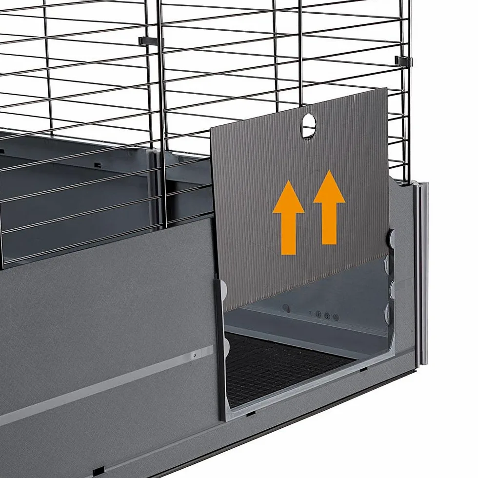 Cage Modulable Ouverte pour Cochons d'Inde MULTIPLA OPEN, en Grillage Métallique et Plastique Recyclé