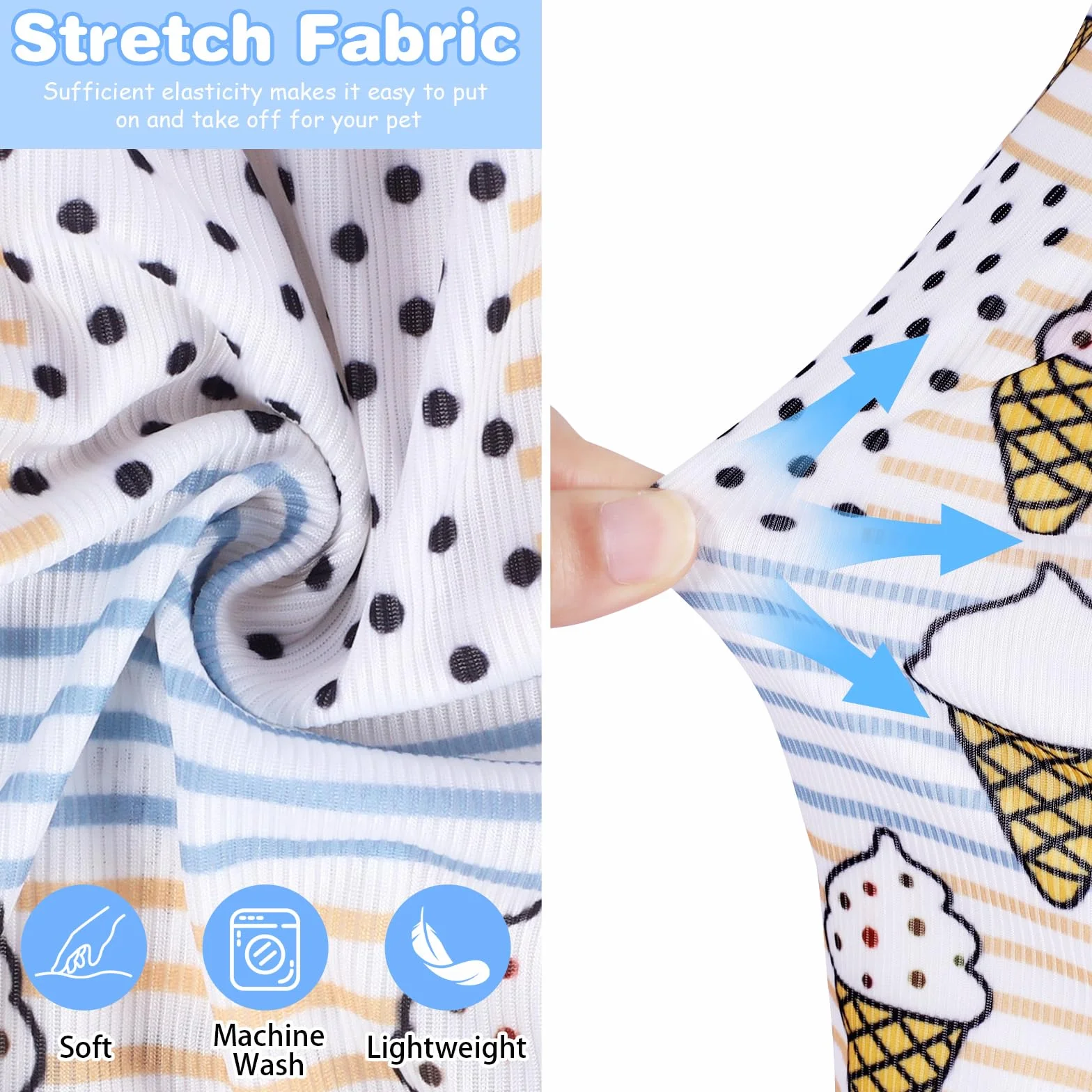 Chemise Rafraîchissante Chien Chiot Été Vêtements Extensibles Protection Solaire Séchage Rapide Gilet Respirant Animal Compagnie Petit Chien Chat (Glace, M)