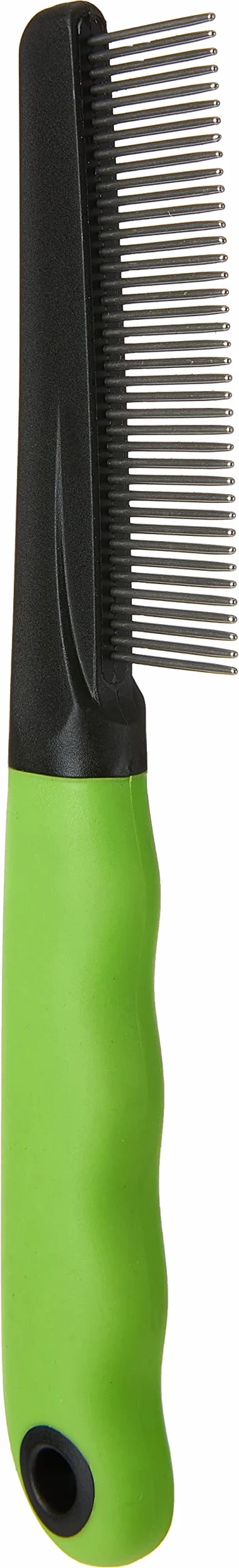 Ferplast Peigne pour chiens et chats poils moyens et longs dents chromées arrondies manche antidérapant