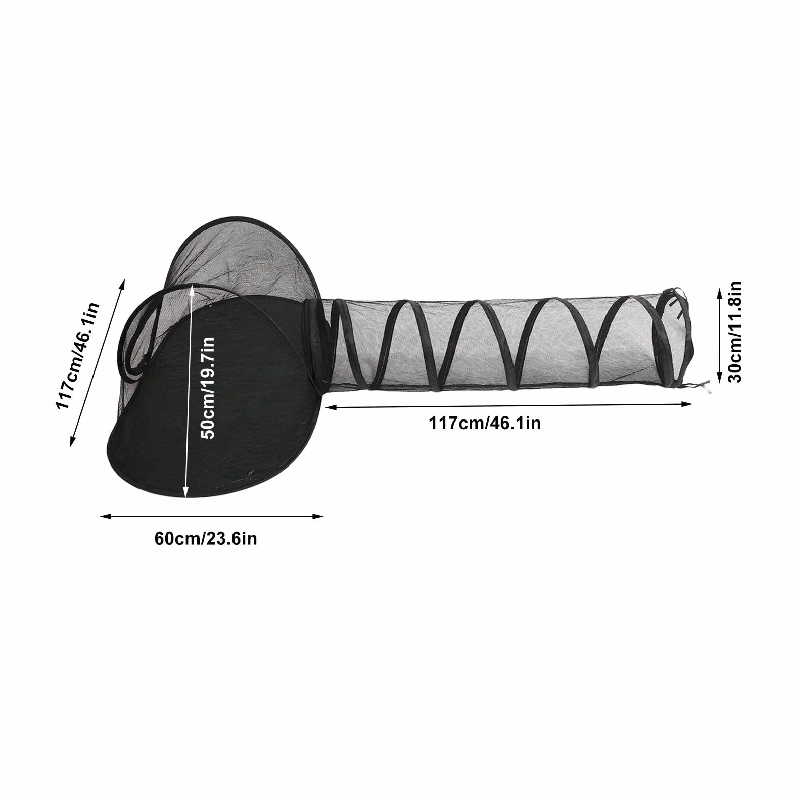 Enclos d'extérieur pour chat avec tunnel tente de jeu pliable portable