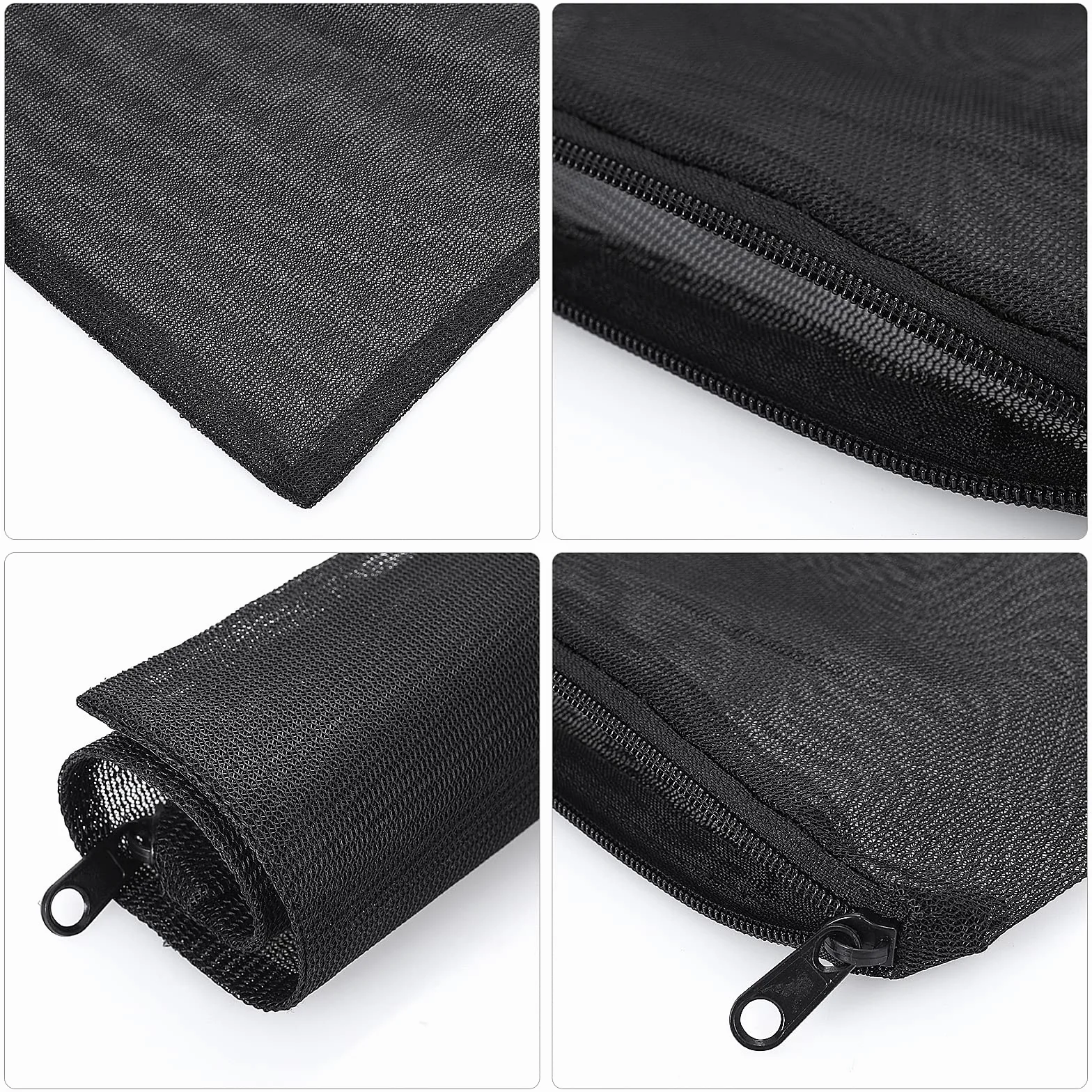 Lot de 10 sacs filtrants pour aquarium avec fermeture éclair, filet en maille à haut débit