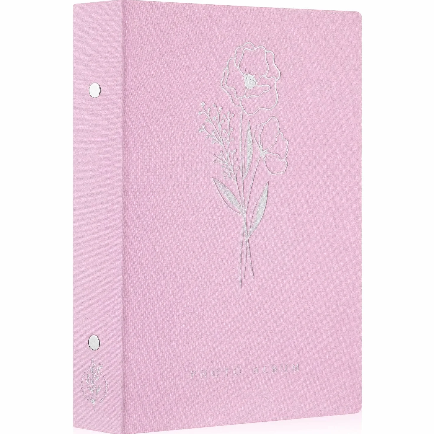Album Photo 10x15 300 Pochette Lin Tissu Rose