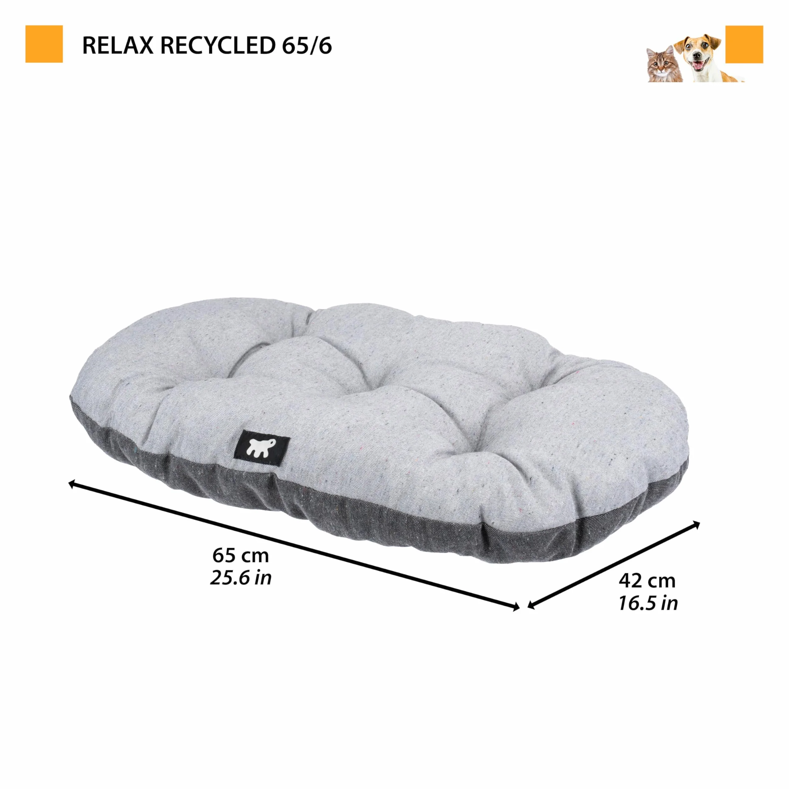 Ferplast Panier Chien Lavable Tapis Coton 65x42 cm Marron
