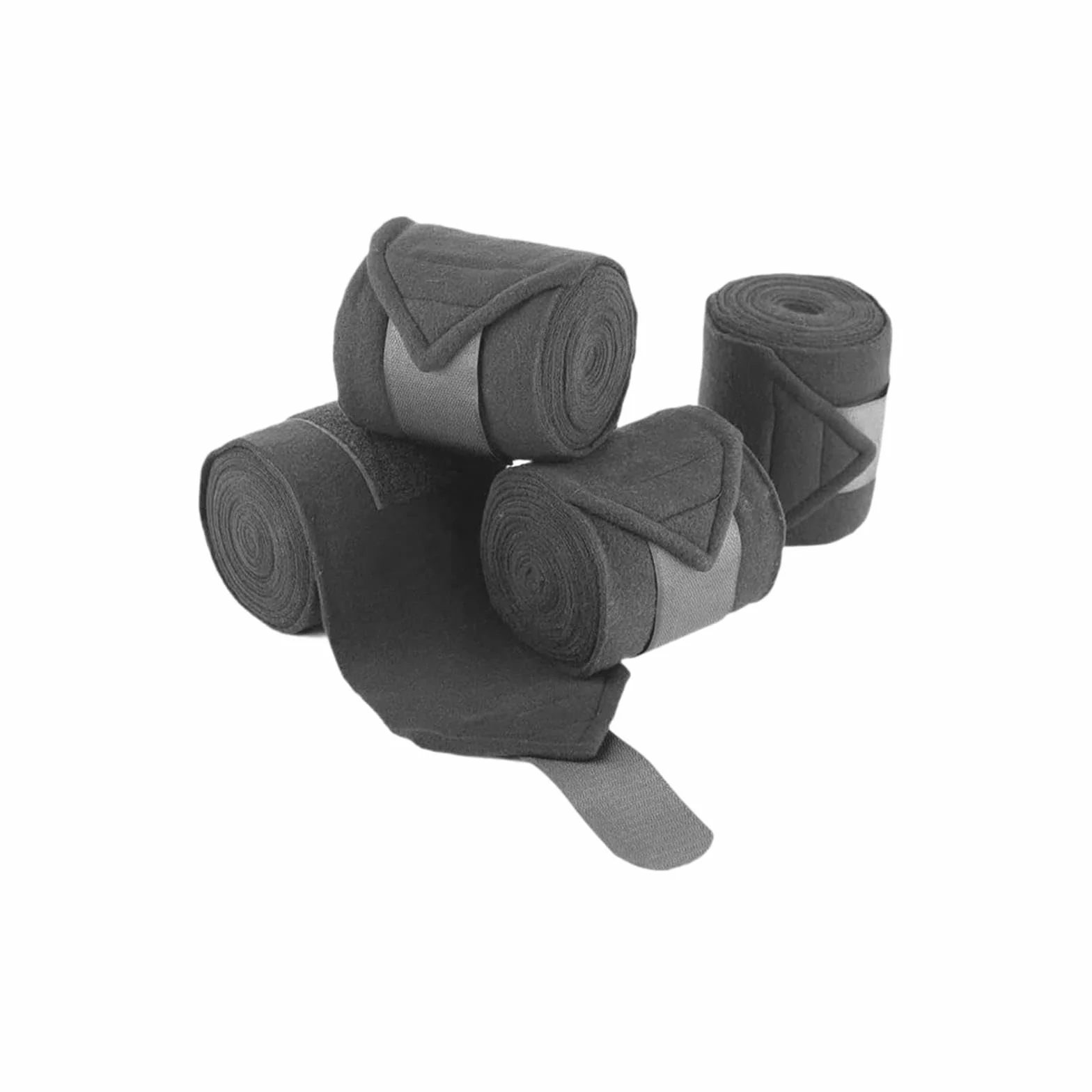Baoblaze 4 Pièces Bandes de Soutien pour Chevaux Guêtres de Protection des Tendons en Tissu Polaire