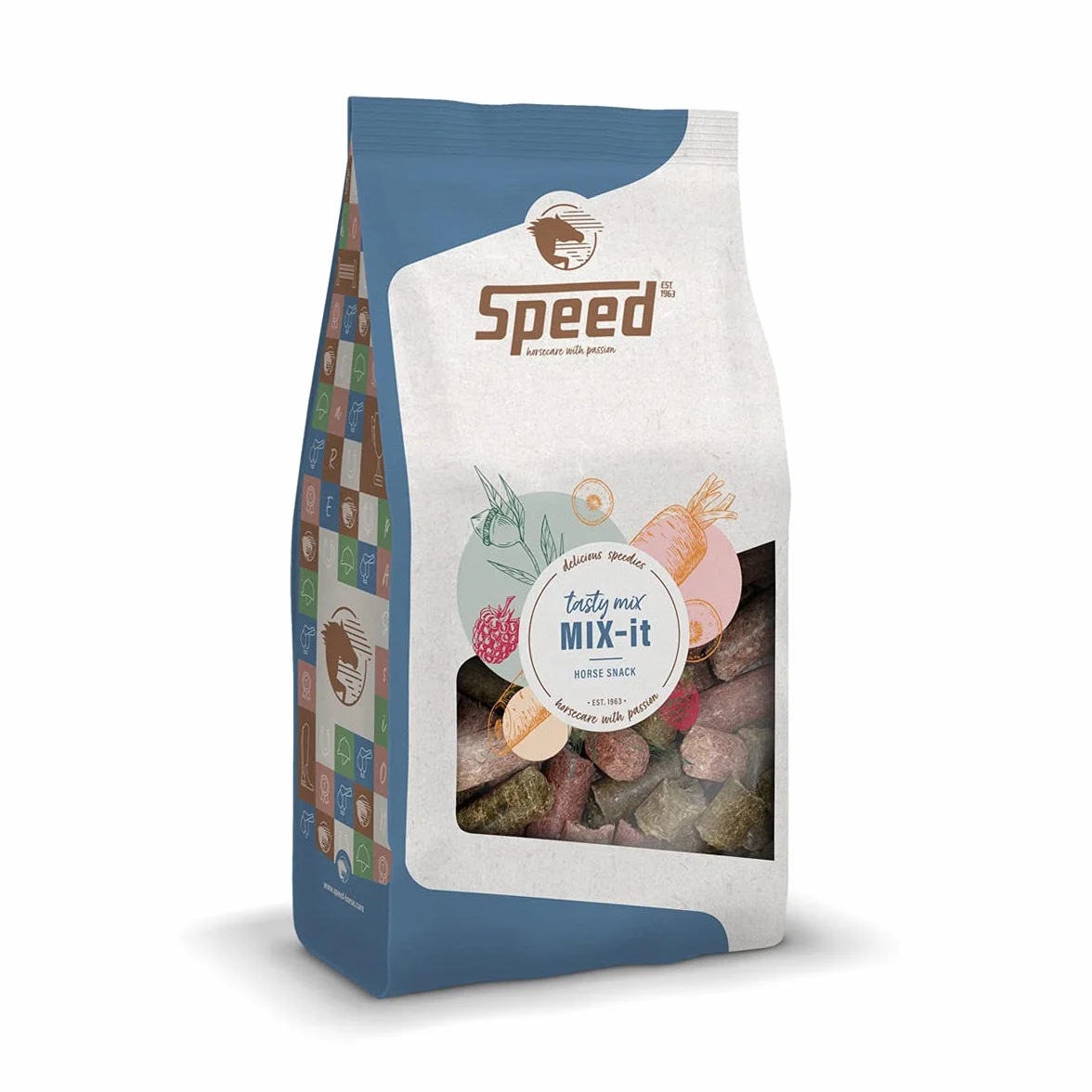 Speed Delicious speedies Mélange de friandises pour Chevaux et poneys Trio de Saveurs (1 kg)