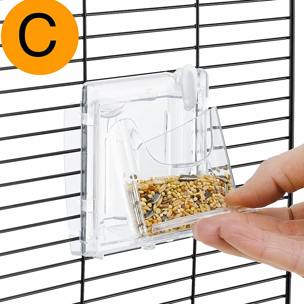 Ferplast BRAVA 2 plastique mangeoire rotative accessoires pour cages à oiseaux