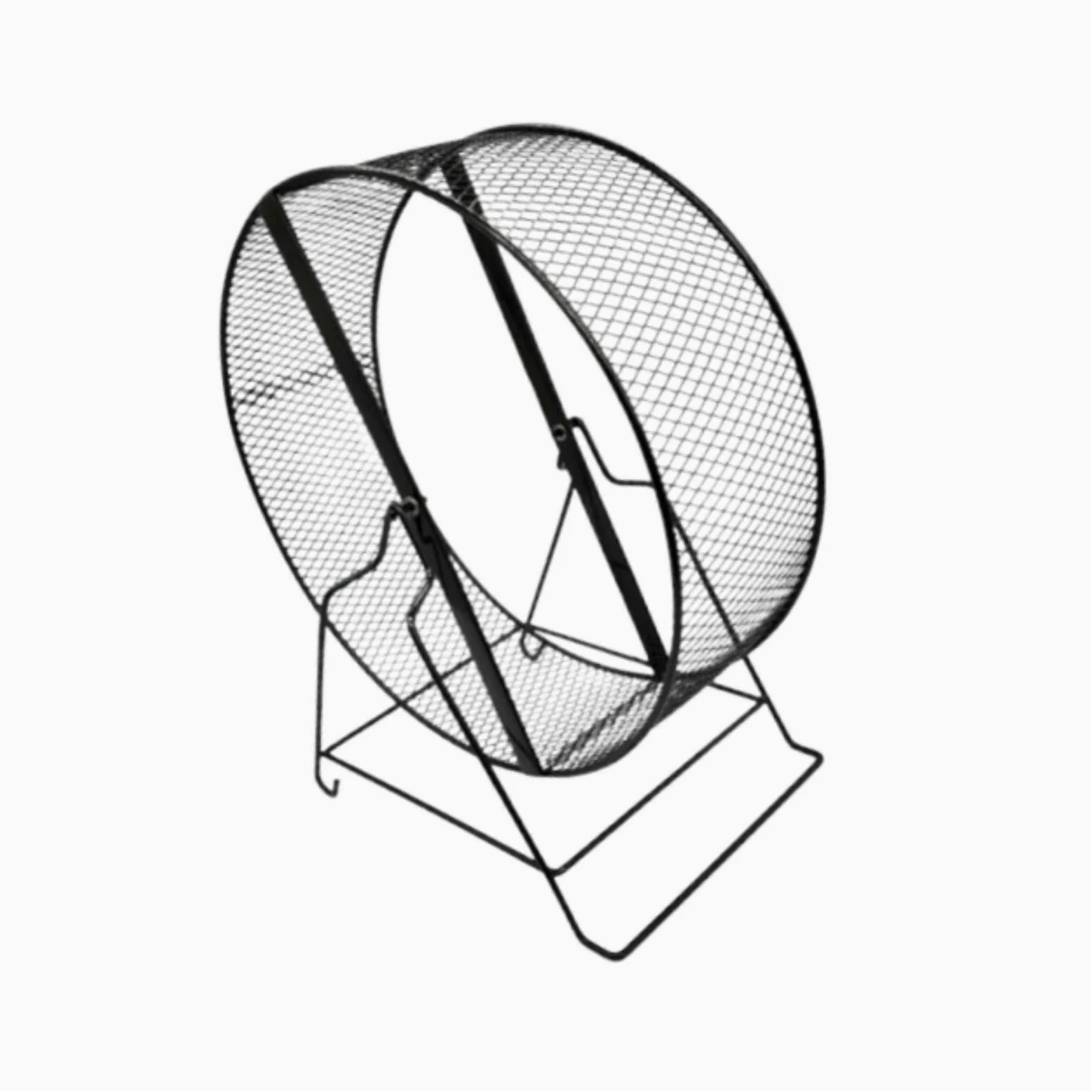 Roue d'exercice pour Hamster Roue de Course Métal Support Stable Accessoire Cage Roue Silencieuse Adaptée Aux Souris Gerbilles Rats Usage Maison, 32cm