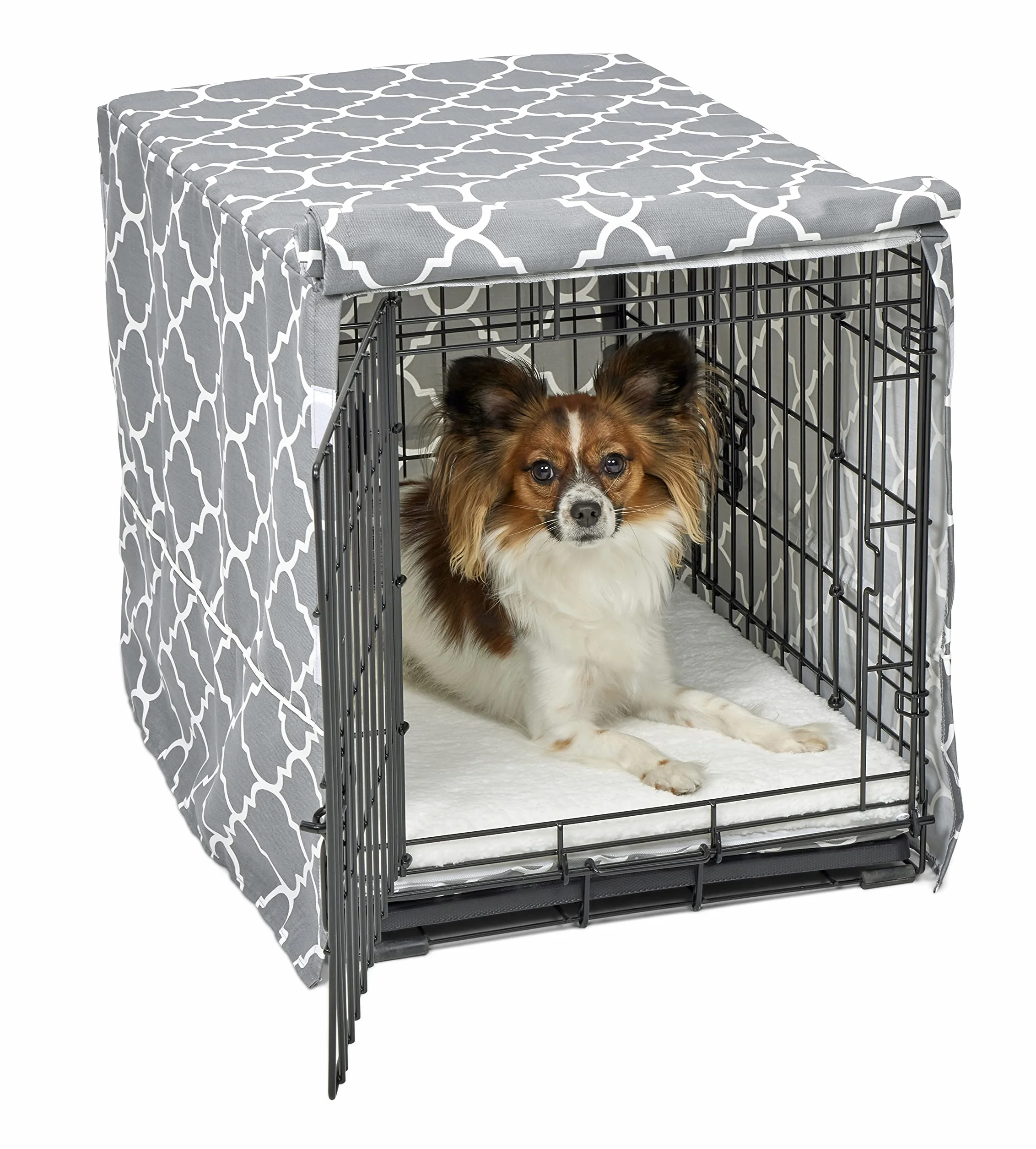 New World BCVR-24GYT Housse de caisse pour chien 60,96 cm Téflon Gris clair