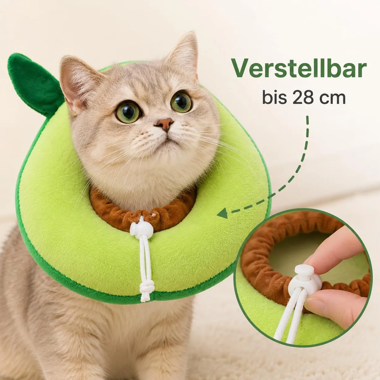 Collerette Anti-Léchage Souple pour Chien Chat Réglable Taille L 28 cm