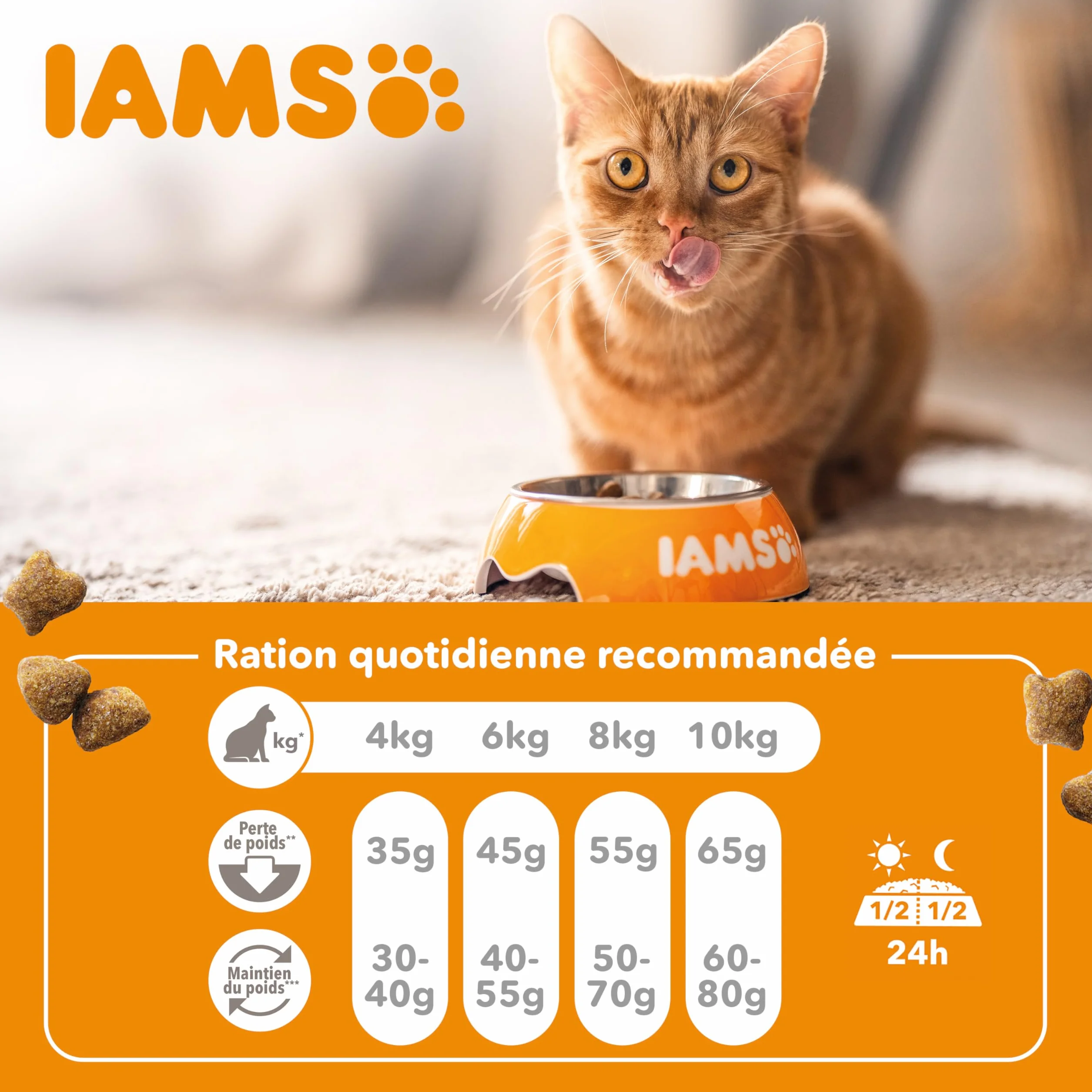 IAMS Advanced Nutrition Croquettes Allégées pour Chats Stérilisés au Poulet Frais 3 kg