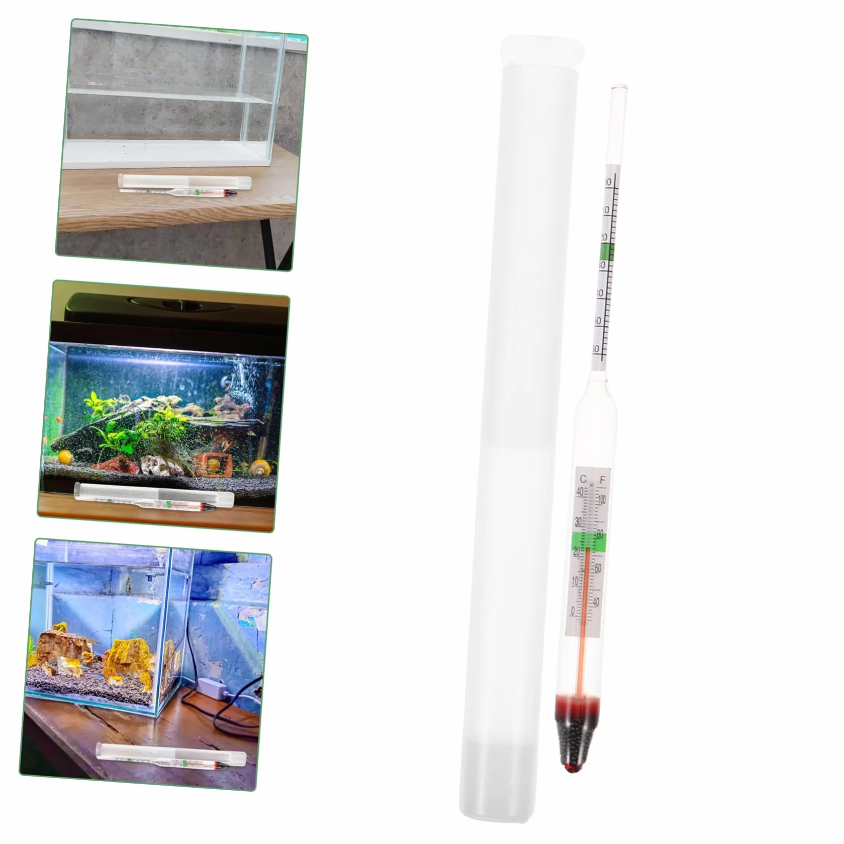 Milisten Hydromètre De Salinité pour Aquarium Eau De Mer Compact Léger Densimètre Précis