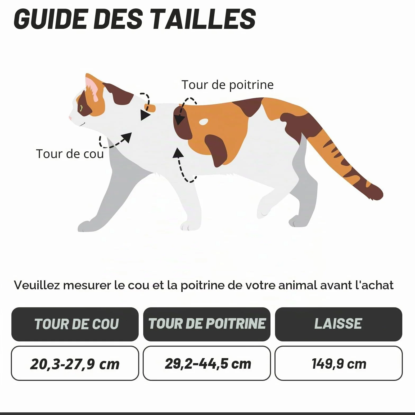 Harnais Anti-Fugue pour Chaton avec Support Airtag, Gilet Réglable Léger (Noir)