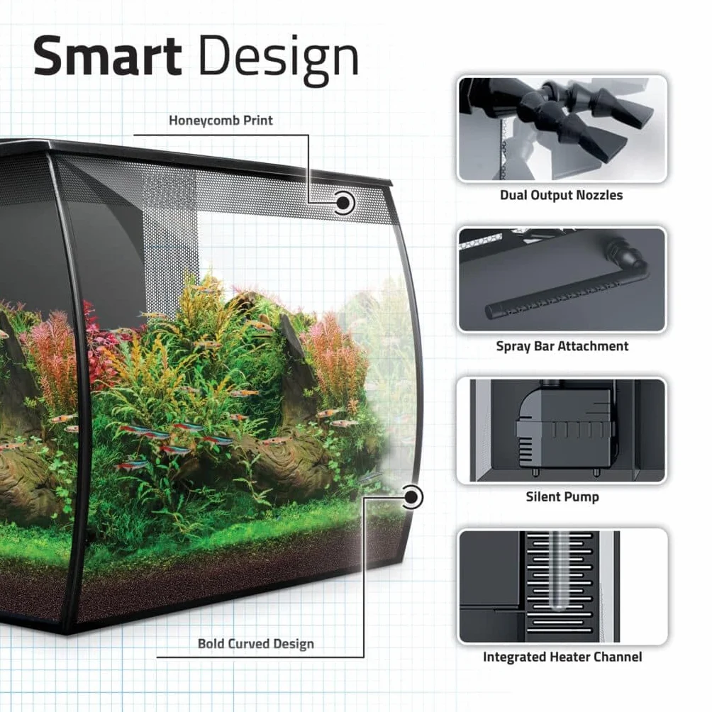 Fluval Flex 2.0 Aquarium Kit Noir 57 l