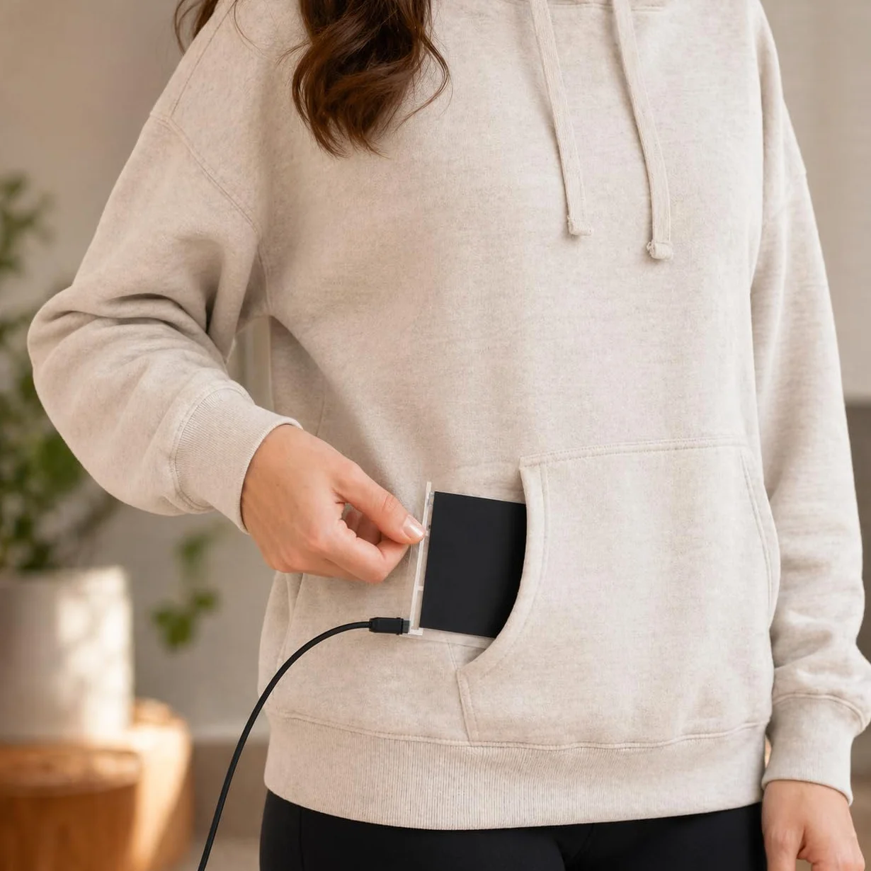 Film-Tapis Chauffant Portable USB-C 5V 8W 14,8x10,5 cm 45°C