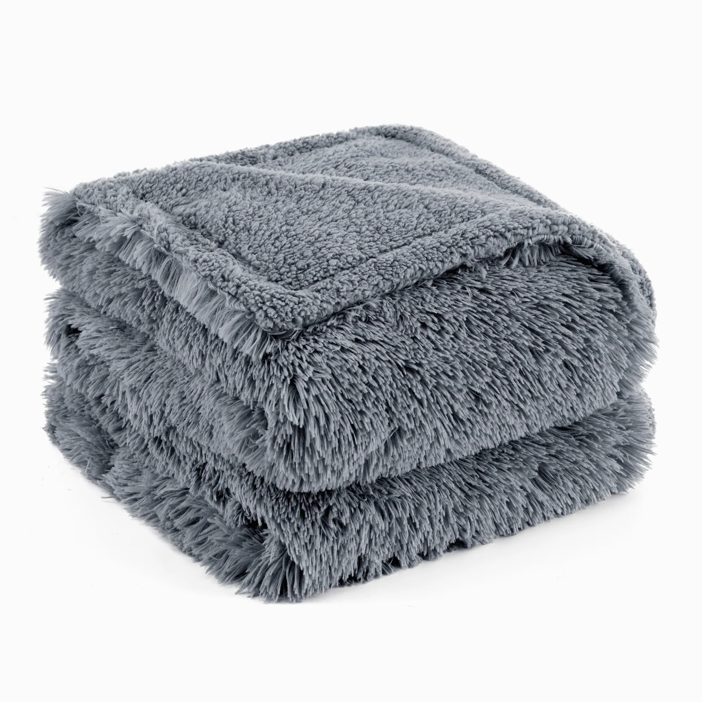 Bedsure Couverture imperméable pour Chien de Grande Taille - 152 x 203 cm Couverture en Peluche Lavable pour Chien, Couverture pour Animal de Compagnie Moelleuse et Douce, Gris