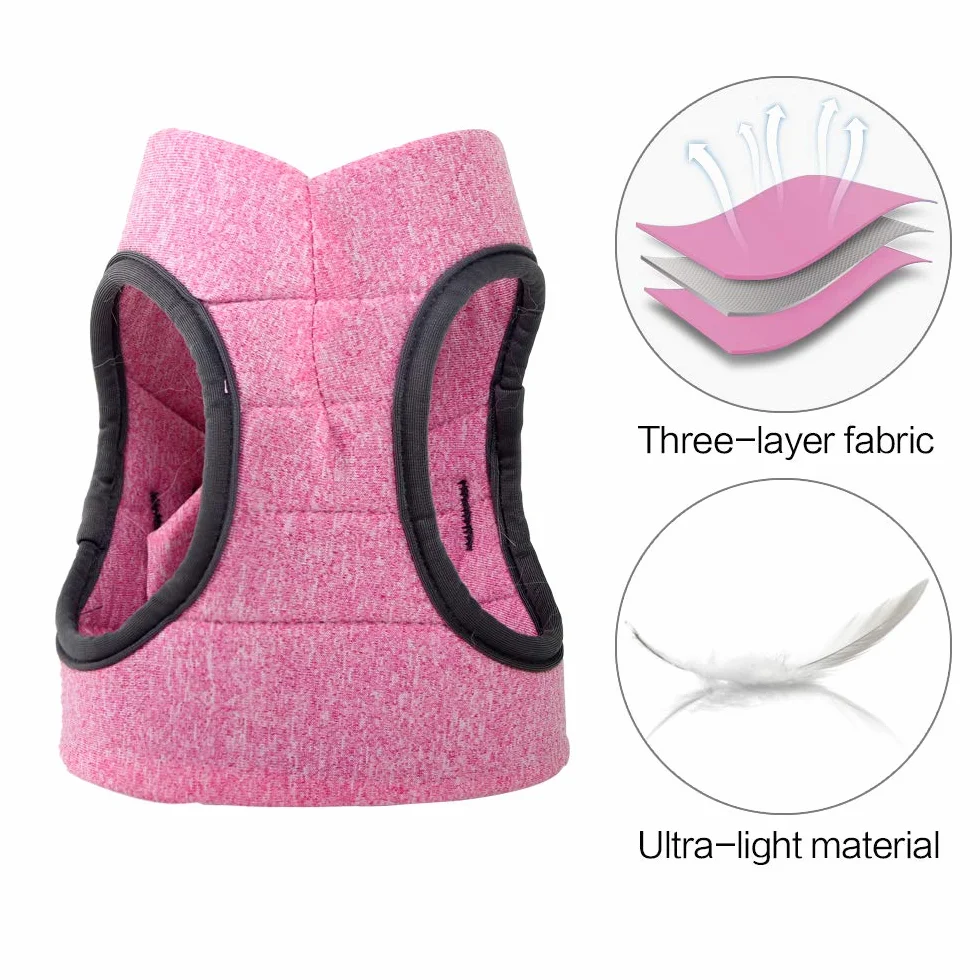 Harnais pour Chat Ultra-Léger Anti-Fuite Réglable avec Laisse pour Chiot Lapin Furet