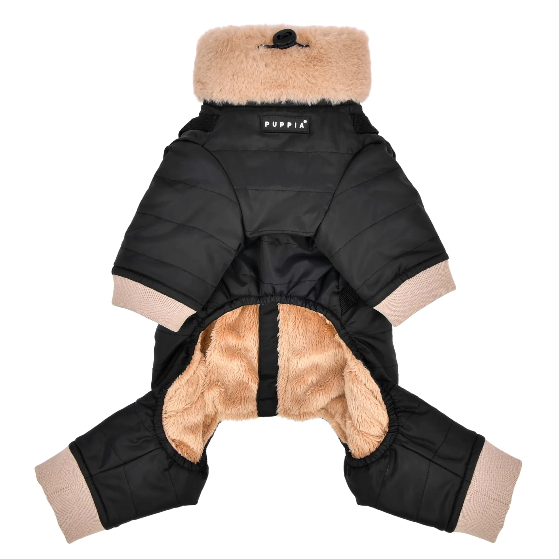 PUPPIA Everson Noir XXL Manteau pour Chien