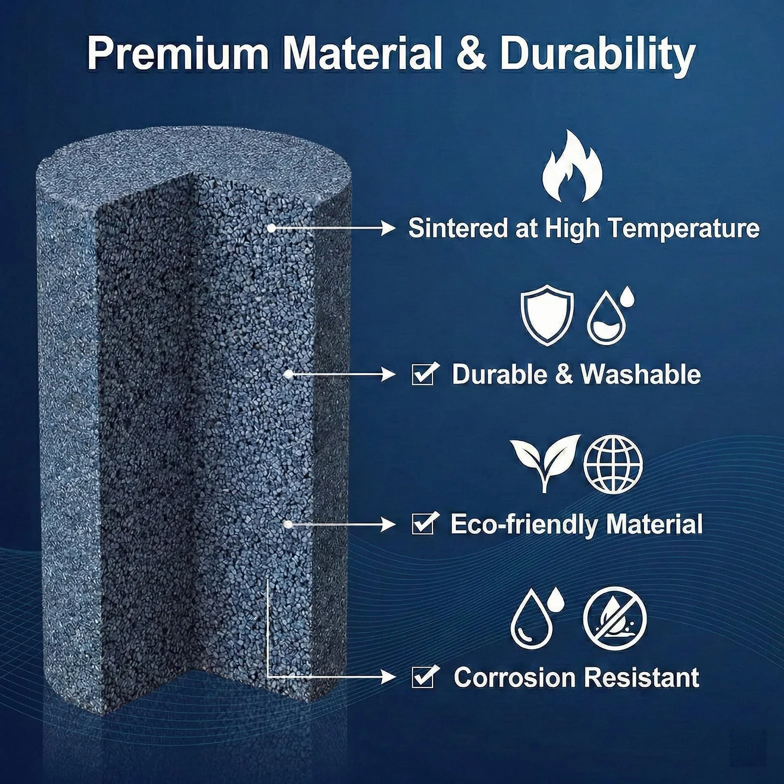 Pierres à air d'aquarium 2,5cm Diffuseur de bulles d'air Diffuseur d'oxygène pour pompes à air nano