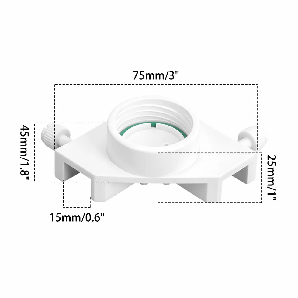 Remplisseur d'eau à remplissage automatique réservoir de poisson sans alimentation réduction du bruit têtes d'adaptateur poisson épaisseur paroi 1,5cm