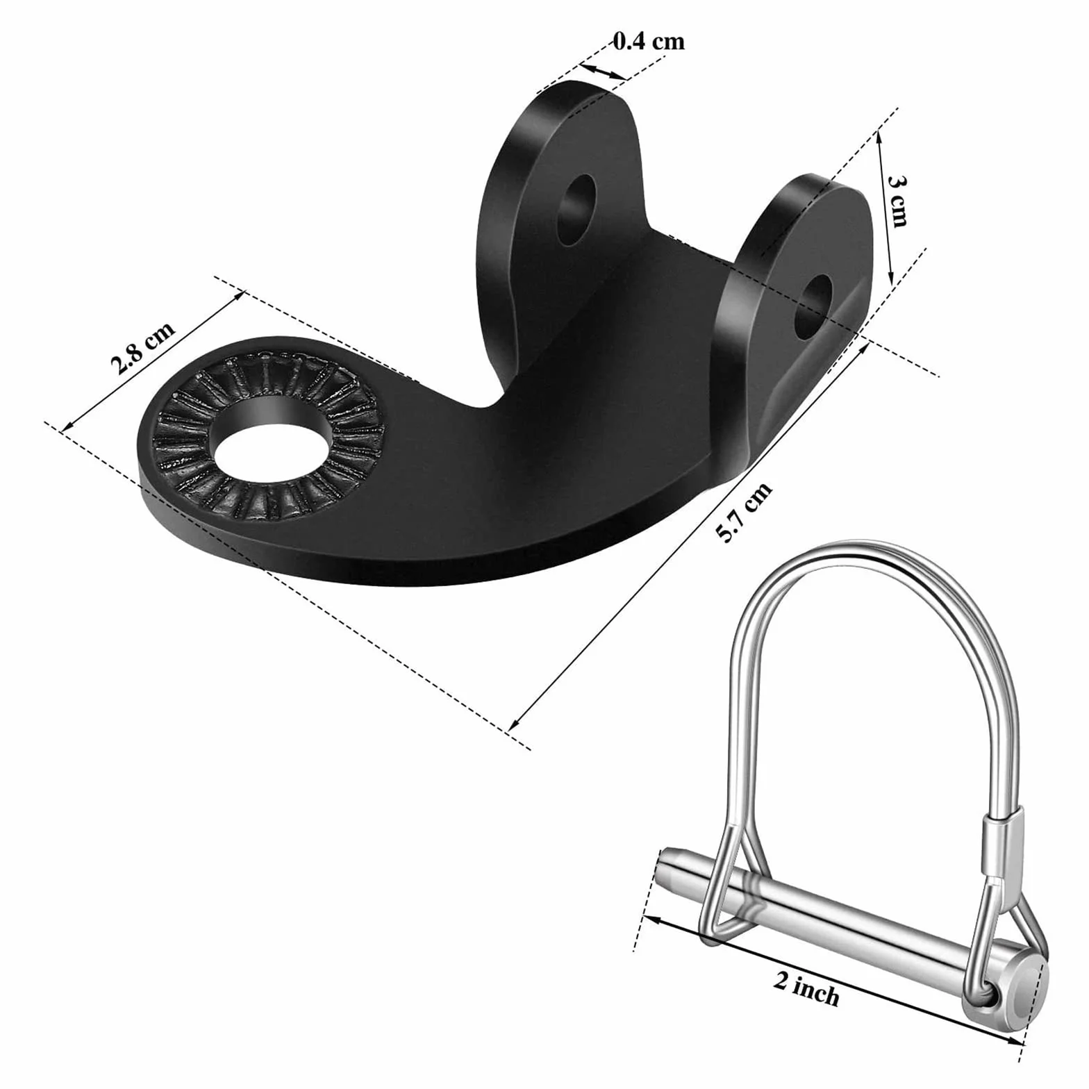 Accouplement Remorque Vélo Compatible Burley Adaptateur Noir