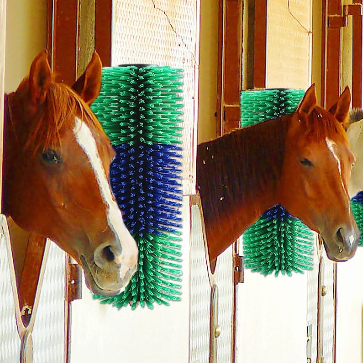 Grattoir universel pour cheval bétail brosse de massage soulagement dos