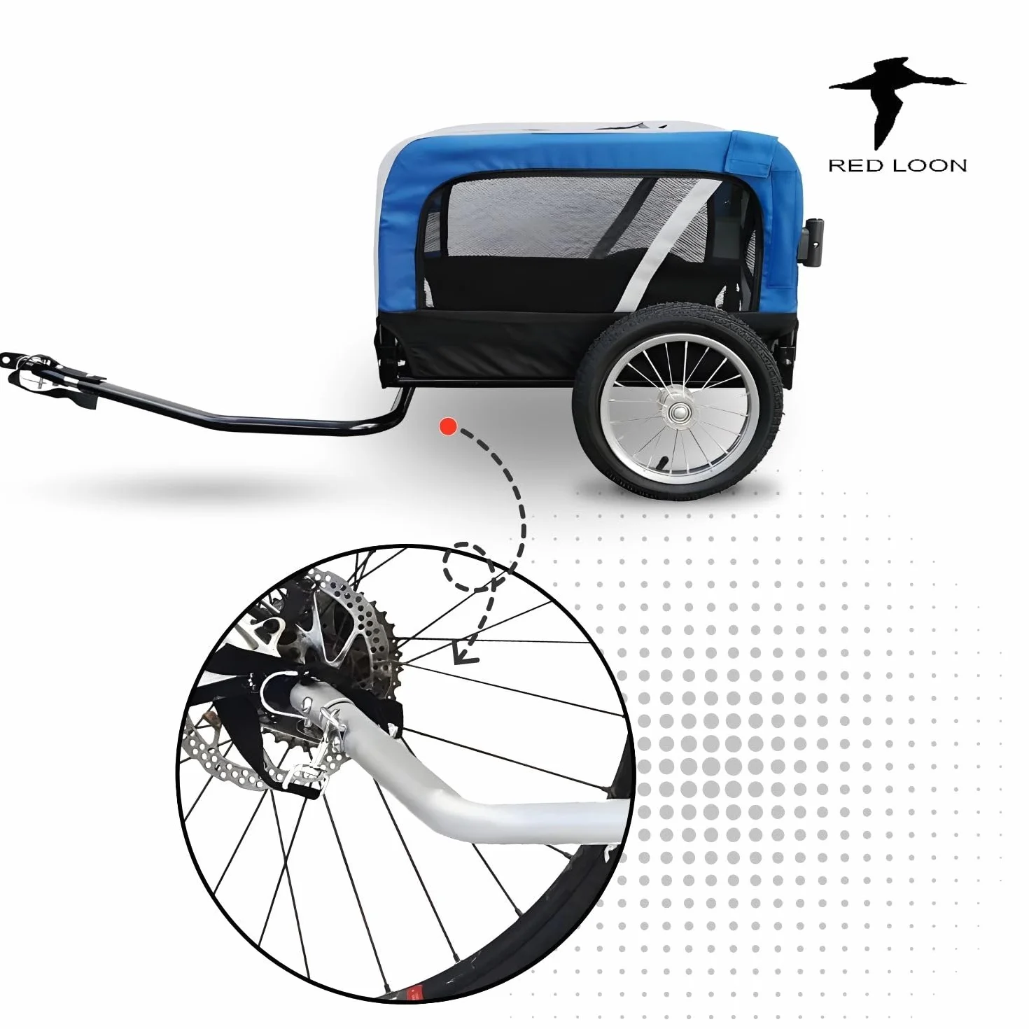 Red Loon Remorque de vélo pour chien Mini remorque de jogging
