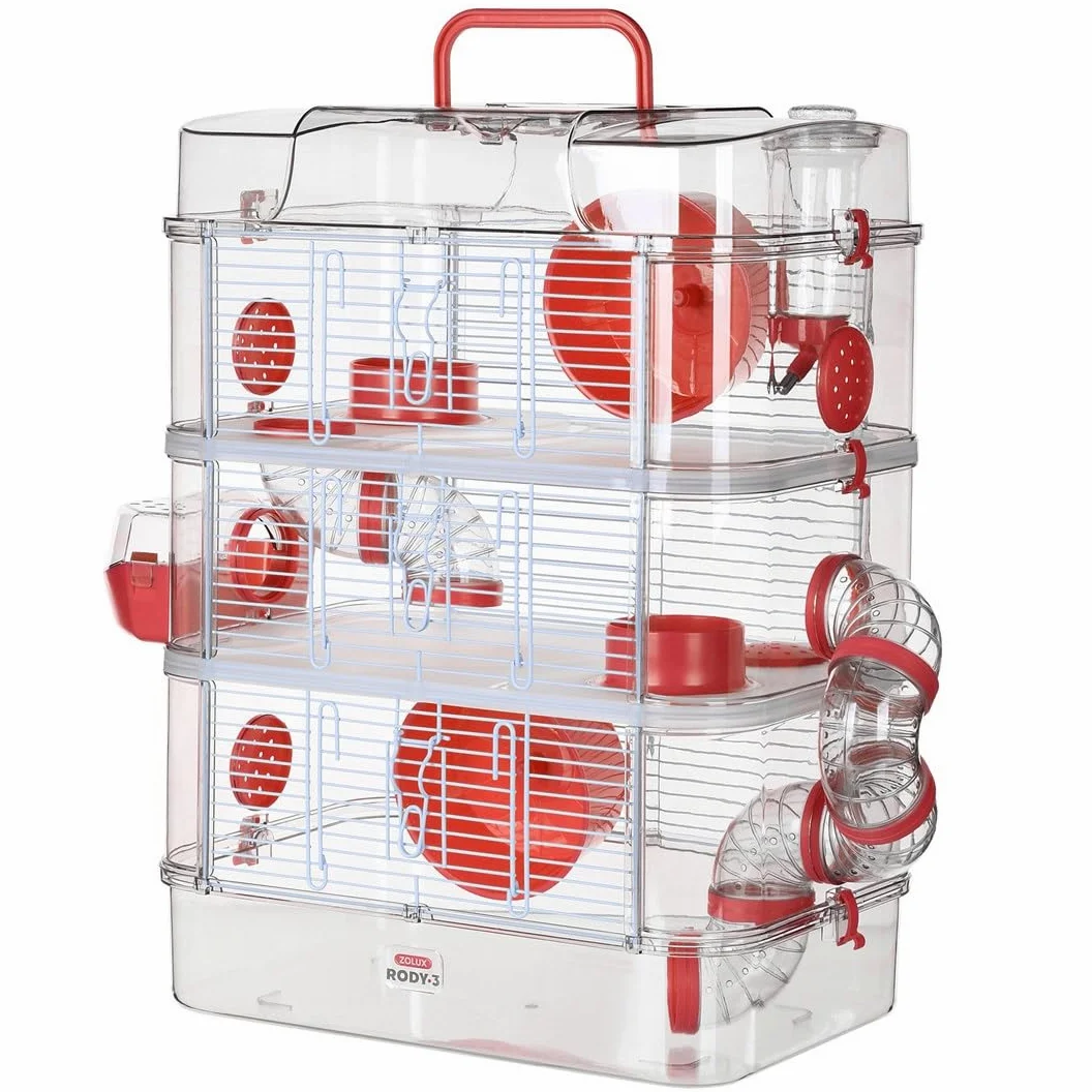 Zolux Cage pour Hamster, Souris, Gerbille ''RODY 3'' Trio 1 Unité (Lot de 1)