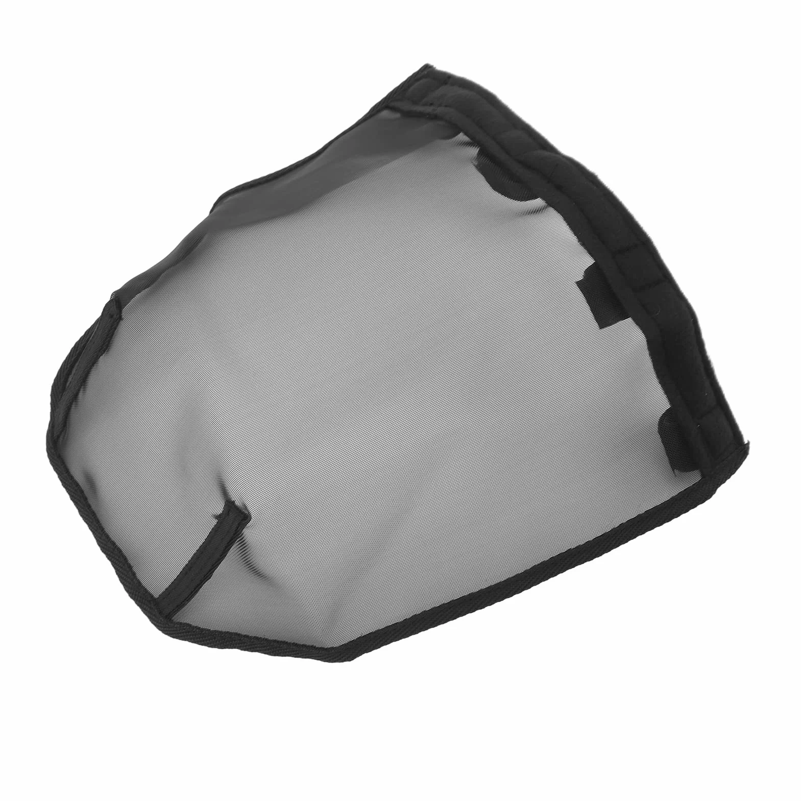 Masque à Mailles Fines Respirant pour Chevaux - Filtre Nasal Anti-Allergies avec Renfort Noir, Taille L