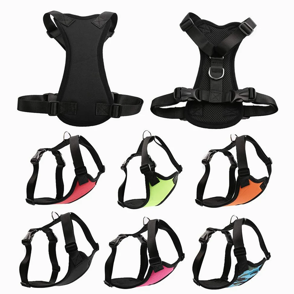 Harnais pour Chien en Laisse pour Animal de Compagnie, Gilet de Ceinture de sécurité de Voiture pour Chien Chiot Harnais réglable Sécurité du véhicule Fournitures pour Animaux de Compagnie Couleur