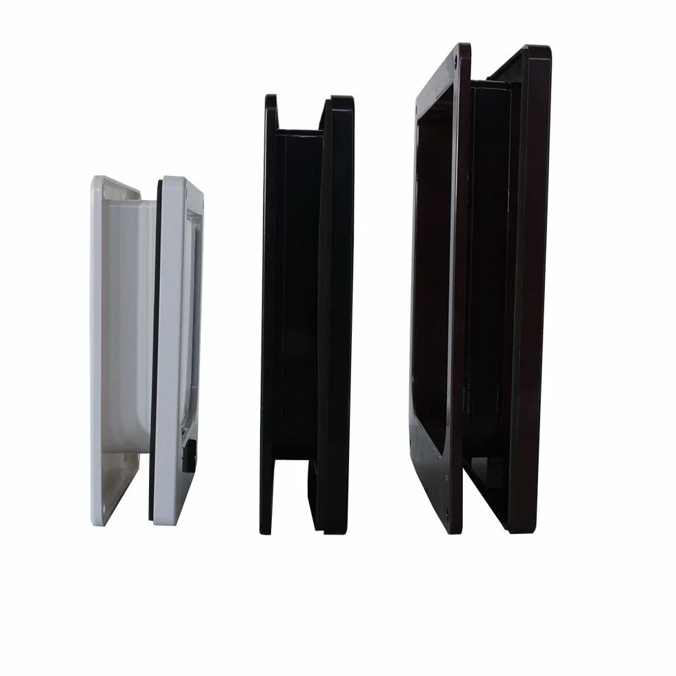 IVOL Chatière avec fermeture magnétique 4 voies M 19 x 22 x 5,5 Noir