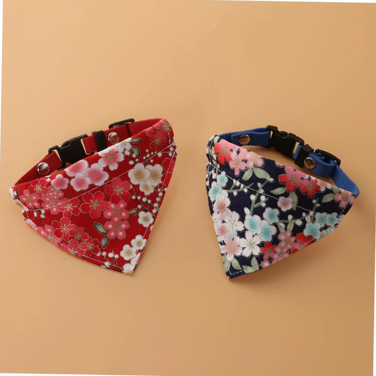 Kisangel 6pièces Collier Bandana pour Chien De Motif Floral Élégant Accessoires Animaliers Réglables Et Confortables
