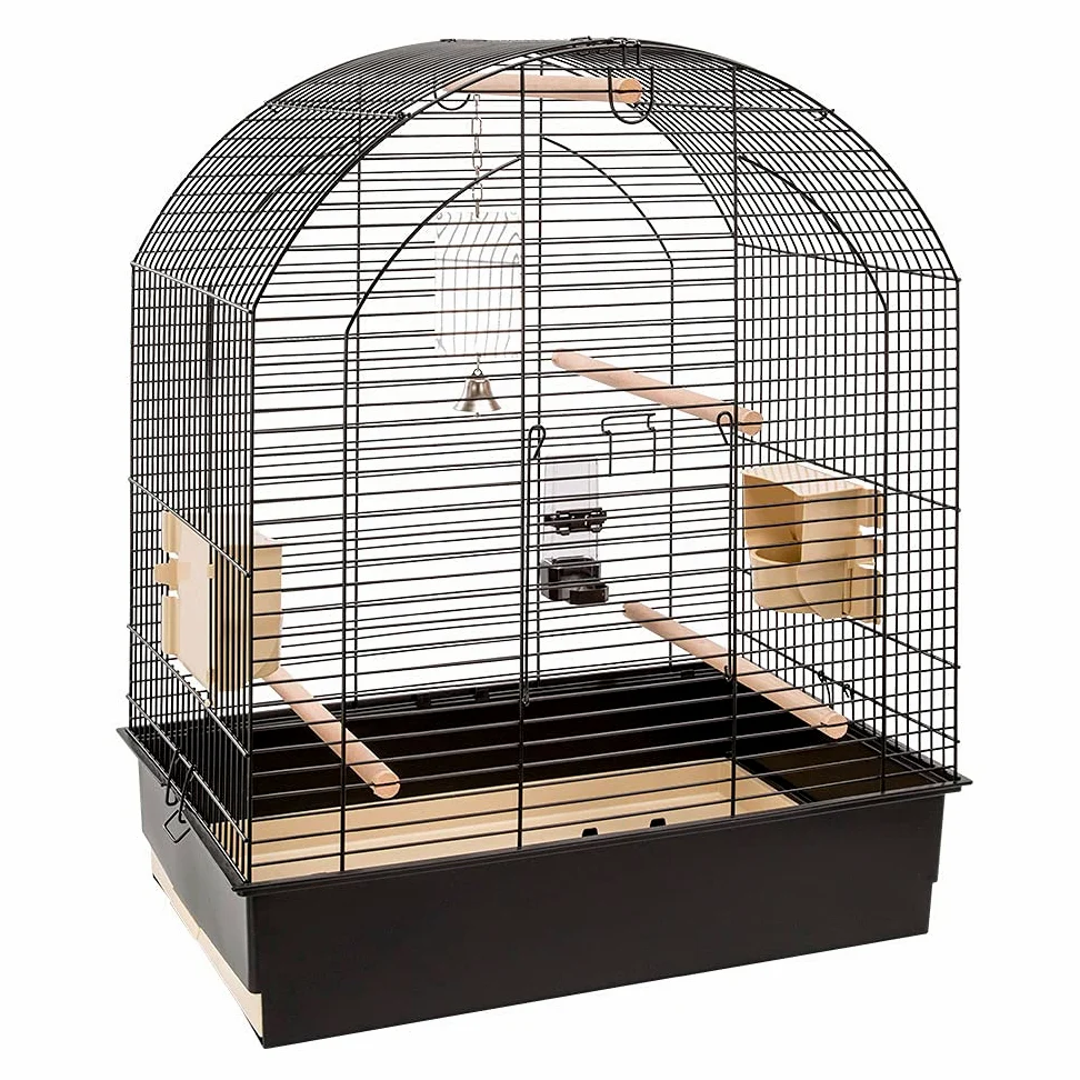 Ferplast Cage à Oiseaux Greta Grande Cage pour Canaris, Pinsons, Perruches Ondulées, Inséparables, Accessoires Inclus, 97 x 58 x 84 cm