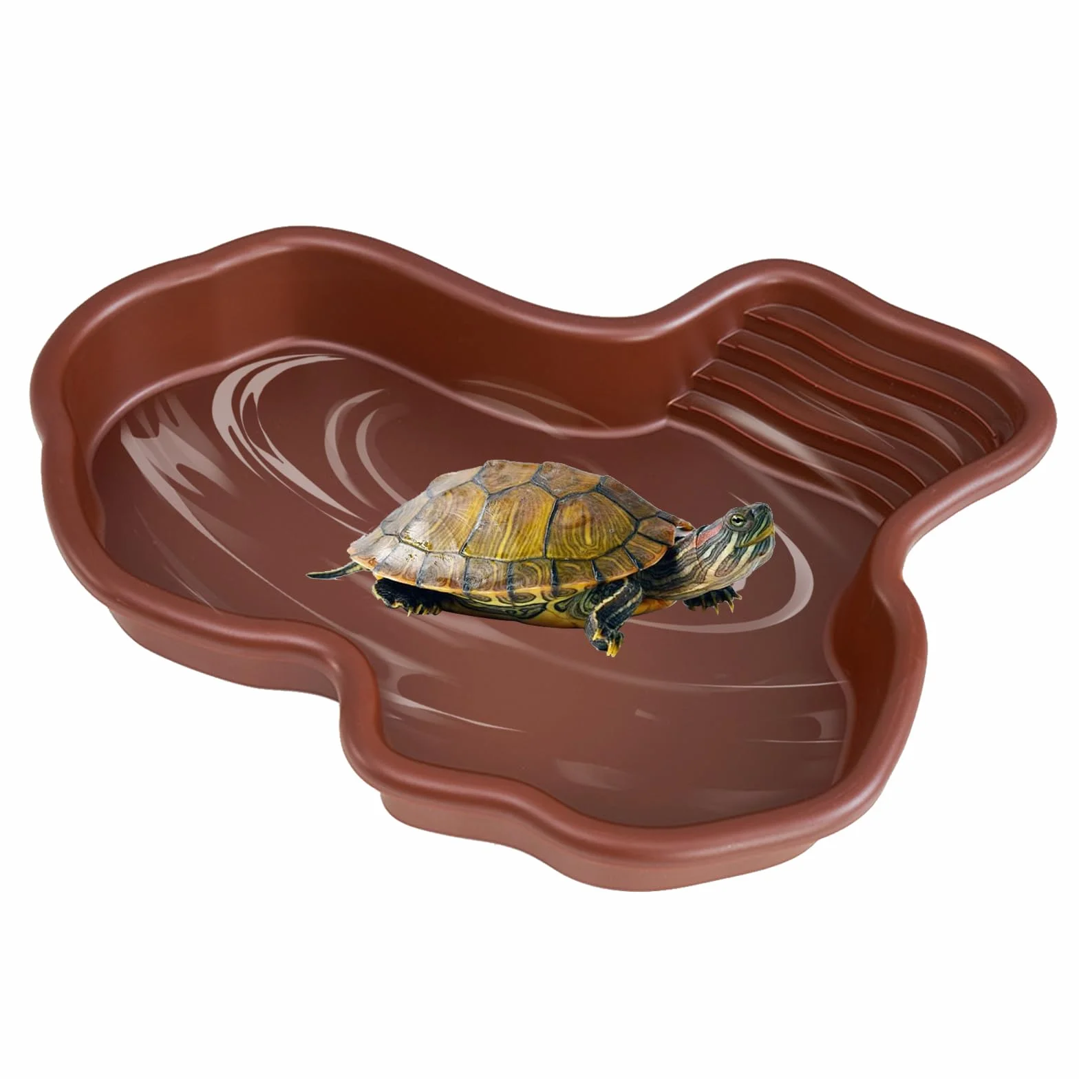 Bac de Bain pour Reptiles 31x25x5cm, Grand Bol d'Eau pour Tortues, Lézards et Geckos