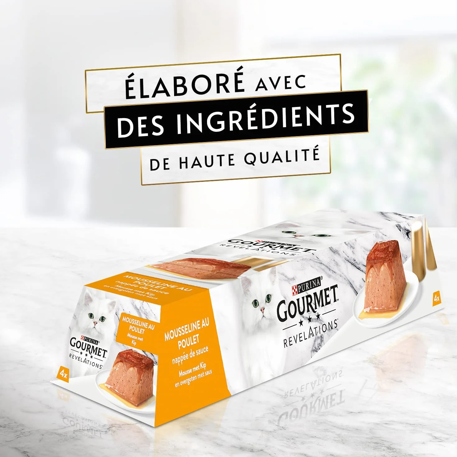 GOURMET REVELATIONS Mousseline Poulet Bœuf 48x57g