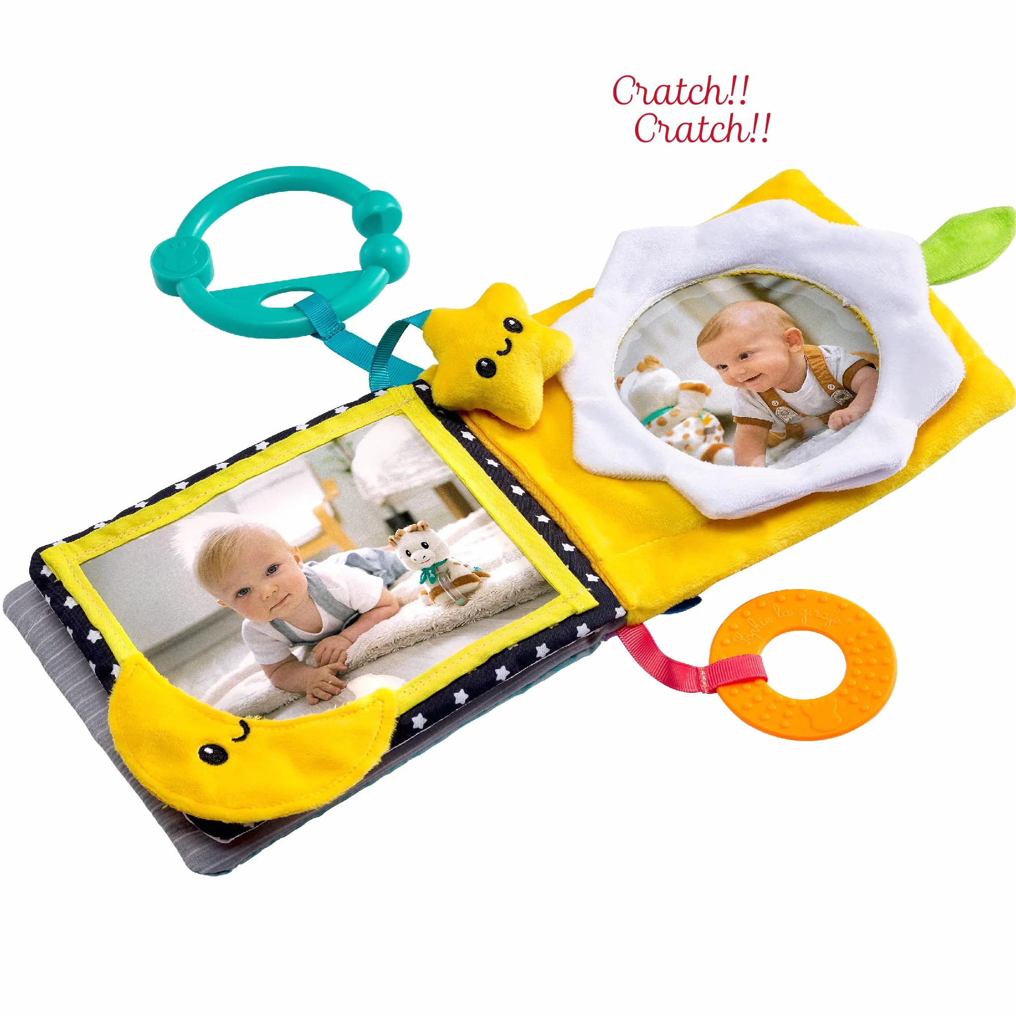 Sophie la Girafe Album Photo 2 en 1 Jouet d'Eveil 15x10 Cadeau Naissance
