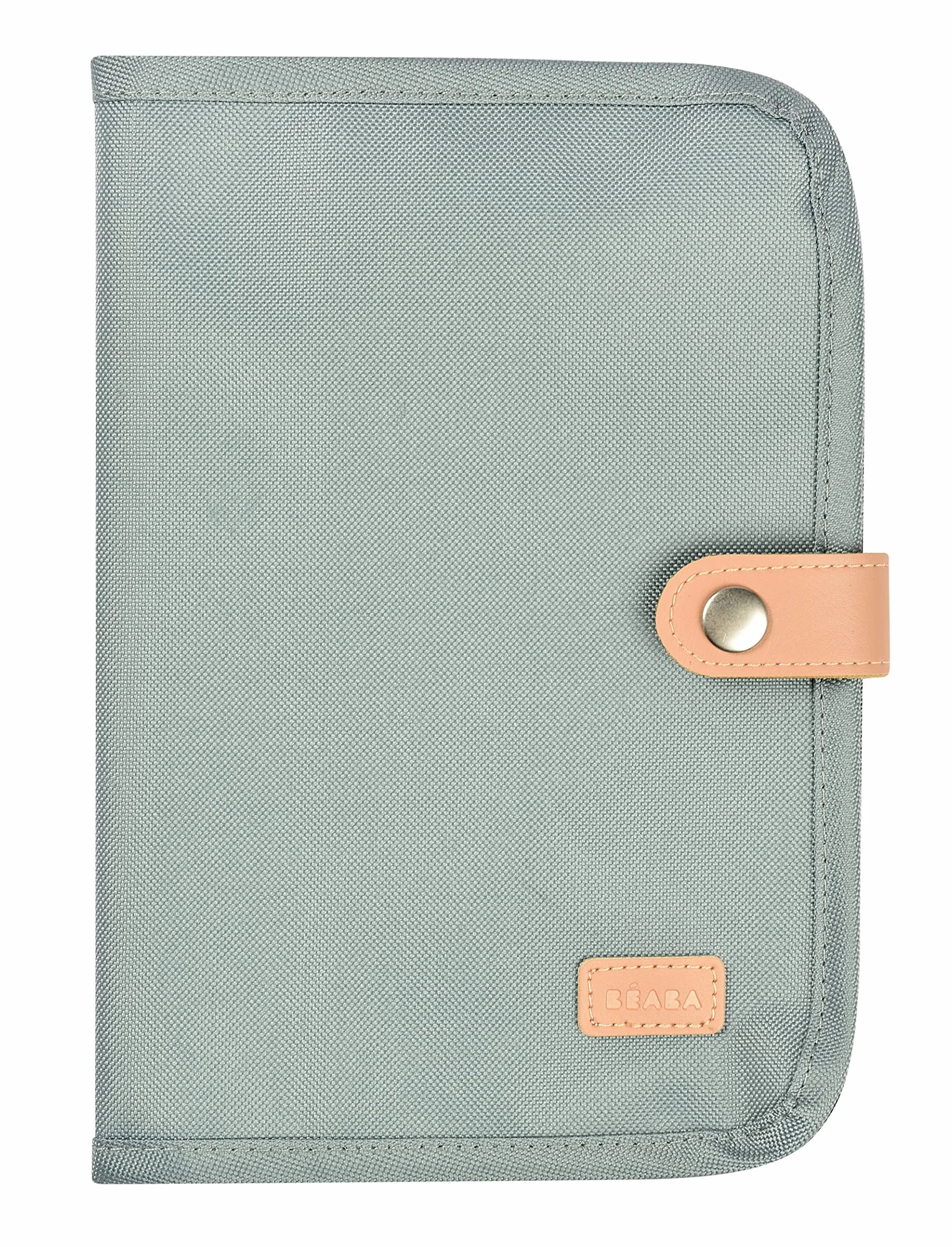 BÉABA Protège Carnet de Santé Genève 2 Poches Intérieures Tissu Imperméable Vert sauge