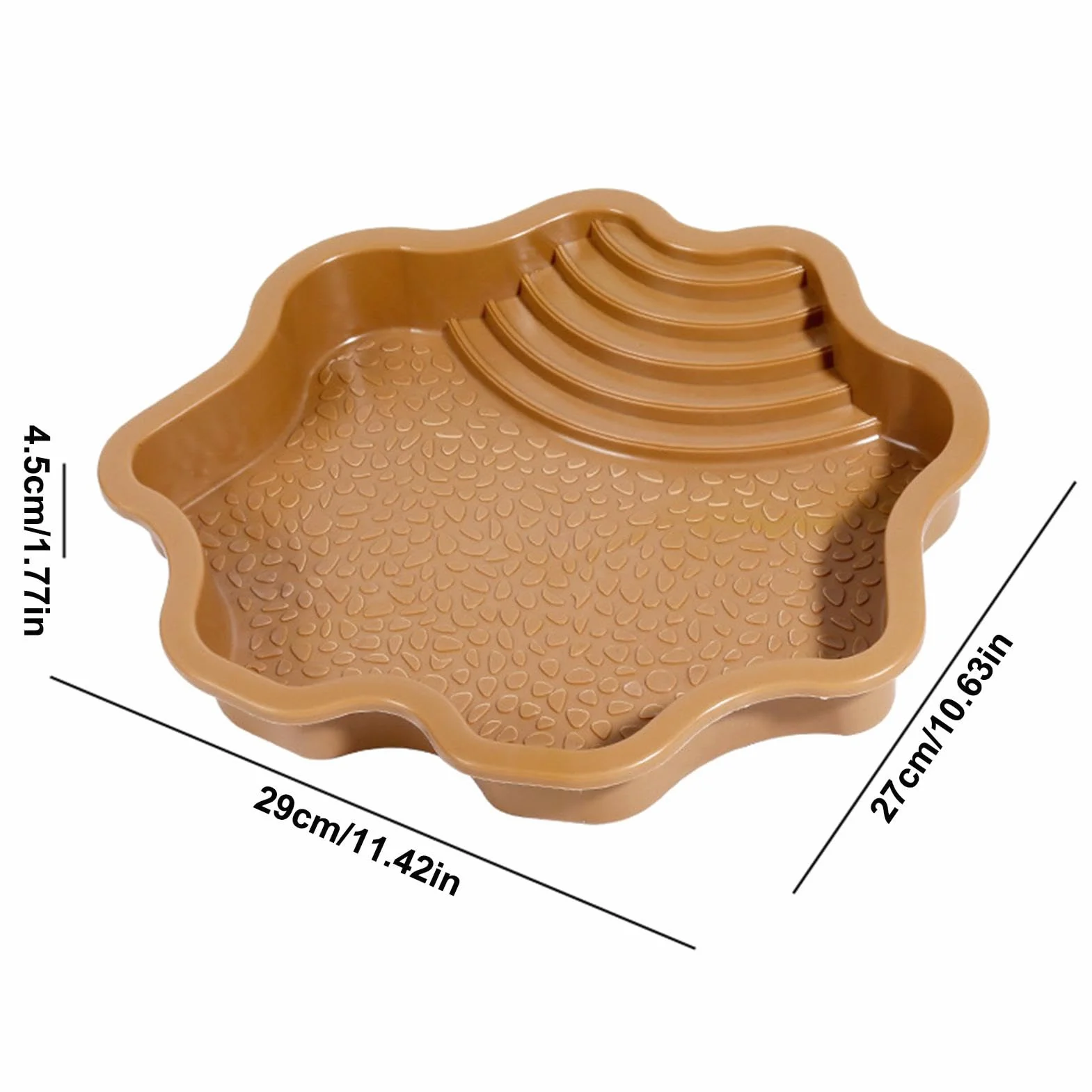 Mangeoire pour Reptile | Mangeoire d'eau pour Tortue avec Rampe | Accessoires pour Habitat de Reptile pour Salamandre, Dragon Barbu, lézard, Grenouille, Serpent, Gecko