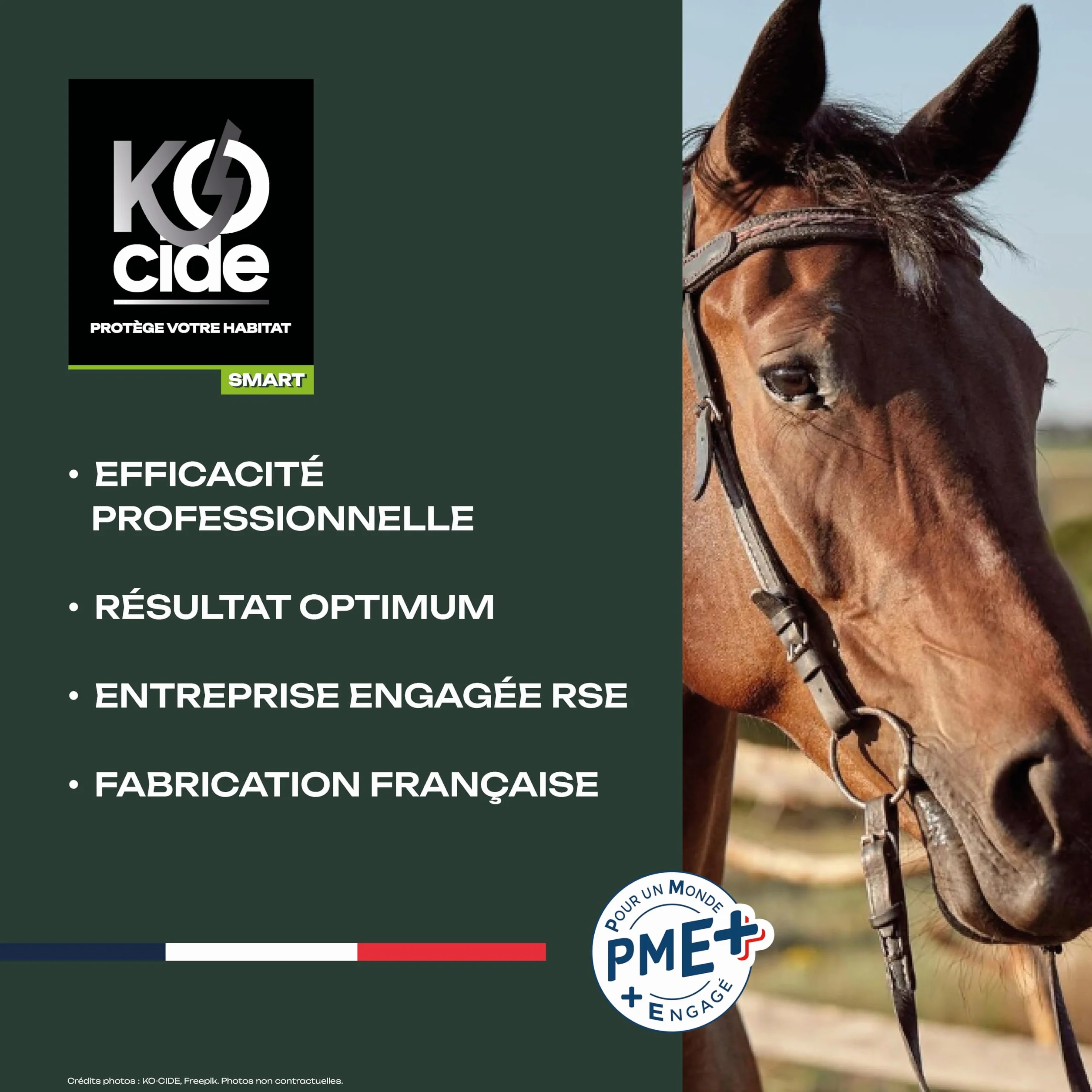 K-OCIDE Barrière répulsive anti-insectes cheval 500 ml