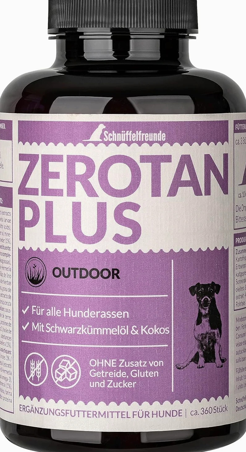 Zerotan Plus I Snack pour Chiens - avec Huile de Coco et Huile de Cumin Noir - Soutient Le Chien Pendant la Saison en Plein Air - Fabriqué en Allemagne (300g)