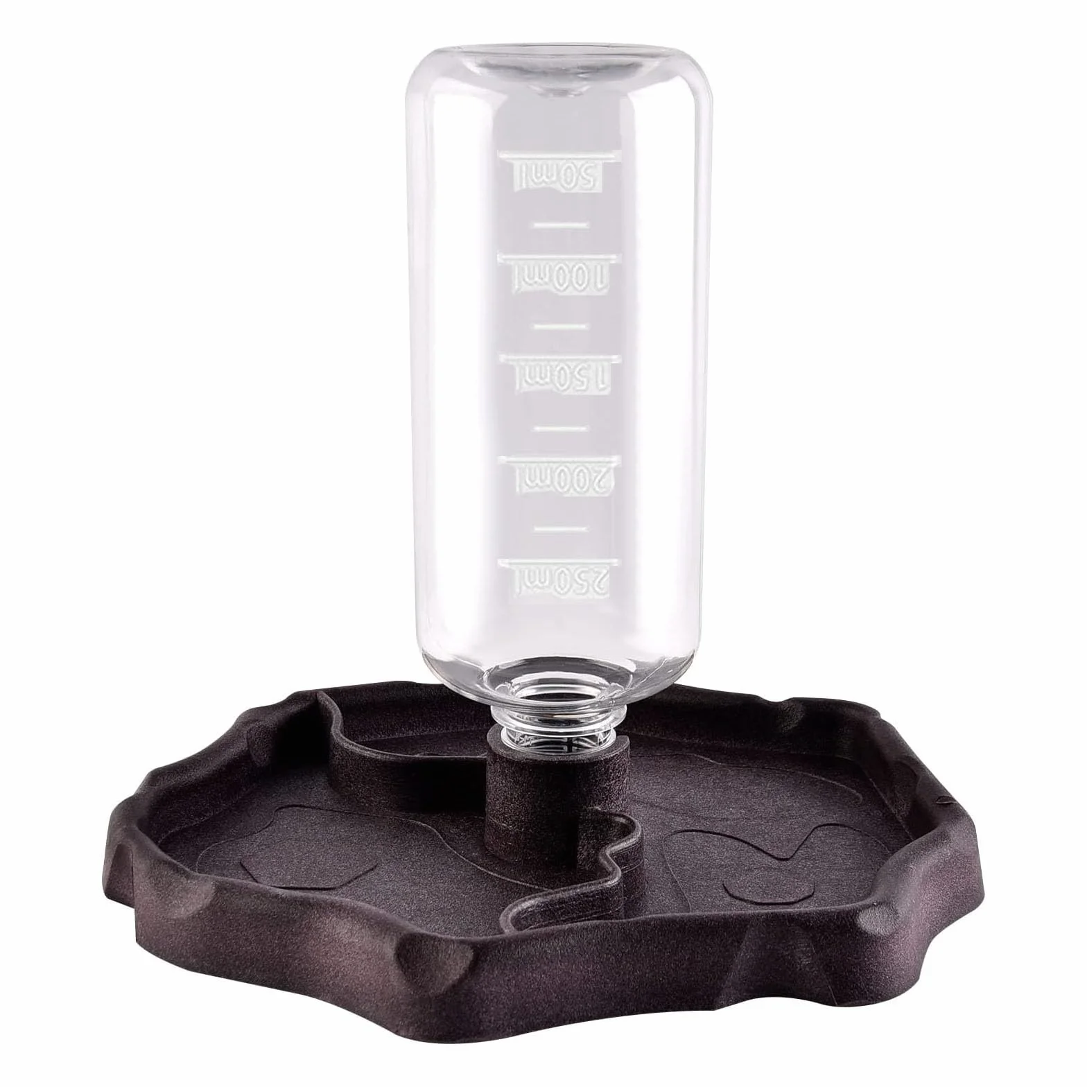 Bol d'eau pour Reptiles 2 en 1 270ML Distributeur Tortue Terrestre Marron