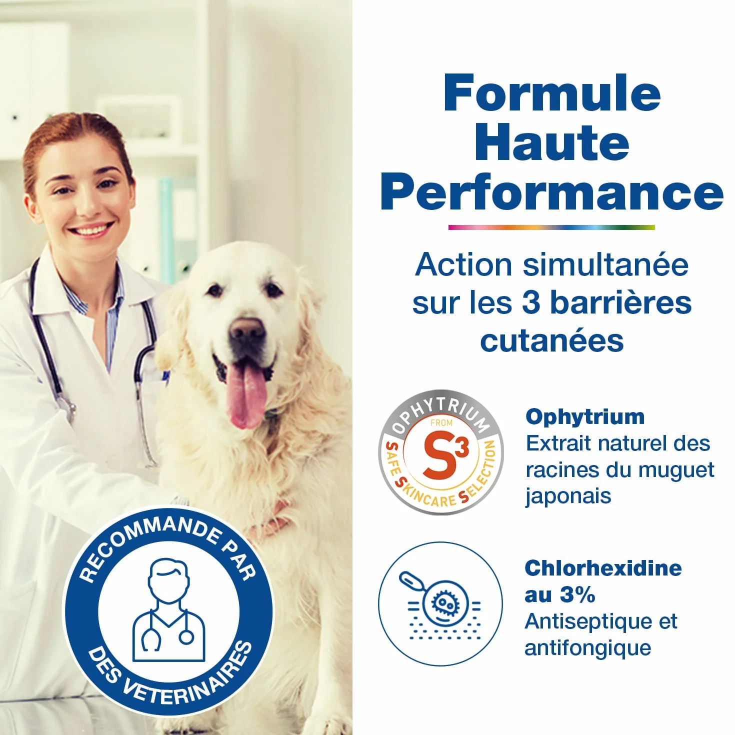 DOUXO S3 PYO Pads 30 cotons imprégnés pour nettoyer désinfecter apaiser la peau chiens chats